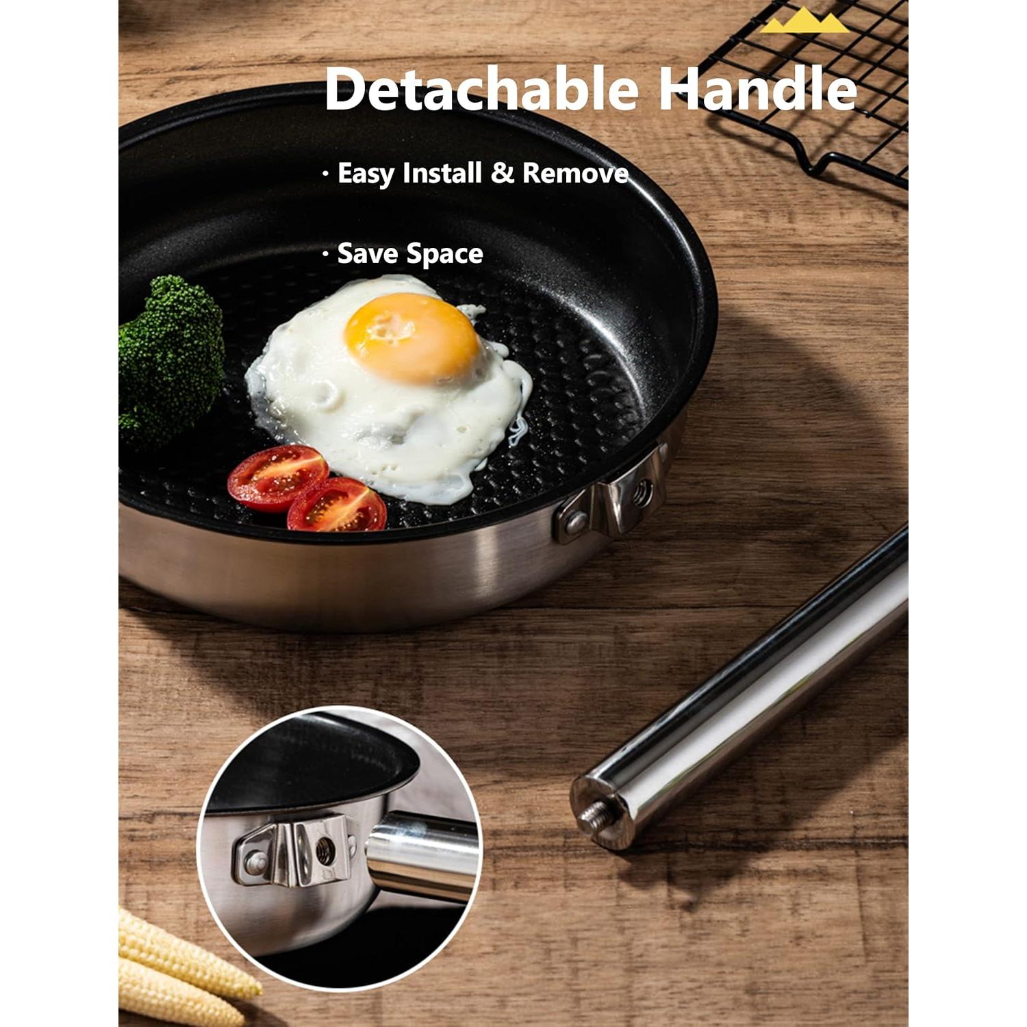 Juego de Cocina para Camping CretFine 5 Piezas Acero Inoxidable