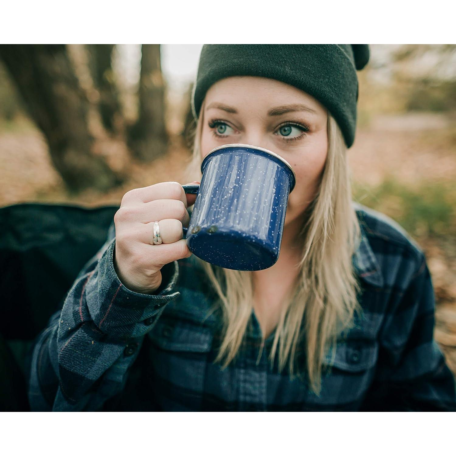 Olla de café esmaltada Stansport 8 tazas + 4 tazas 12 oz