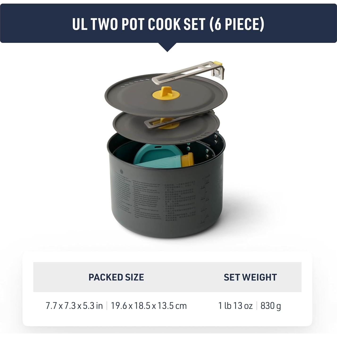 Conjunto de Cocina Ultraligero Sea to Summit 2 Personas