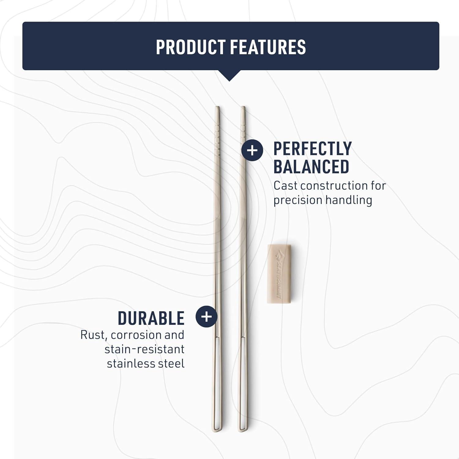 Palillos de Acero Inoxidable Sea to Summit Detour 21.84 cm