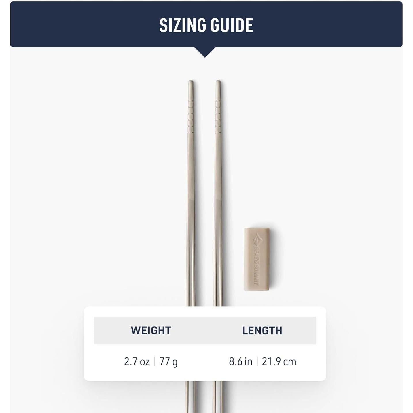 Palillos de Acero Inoxidable Sea to Summit Detour 21.84 cm