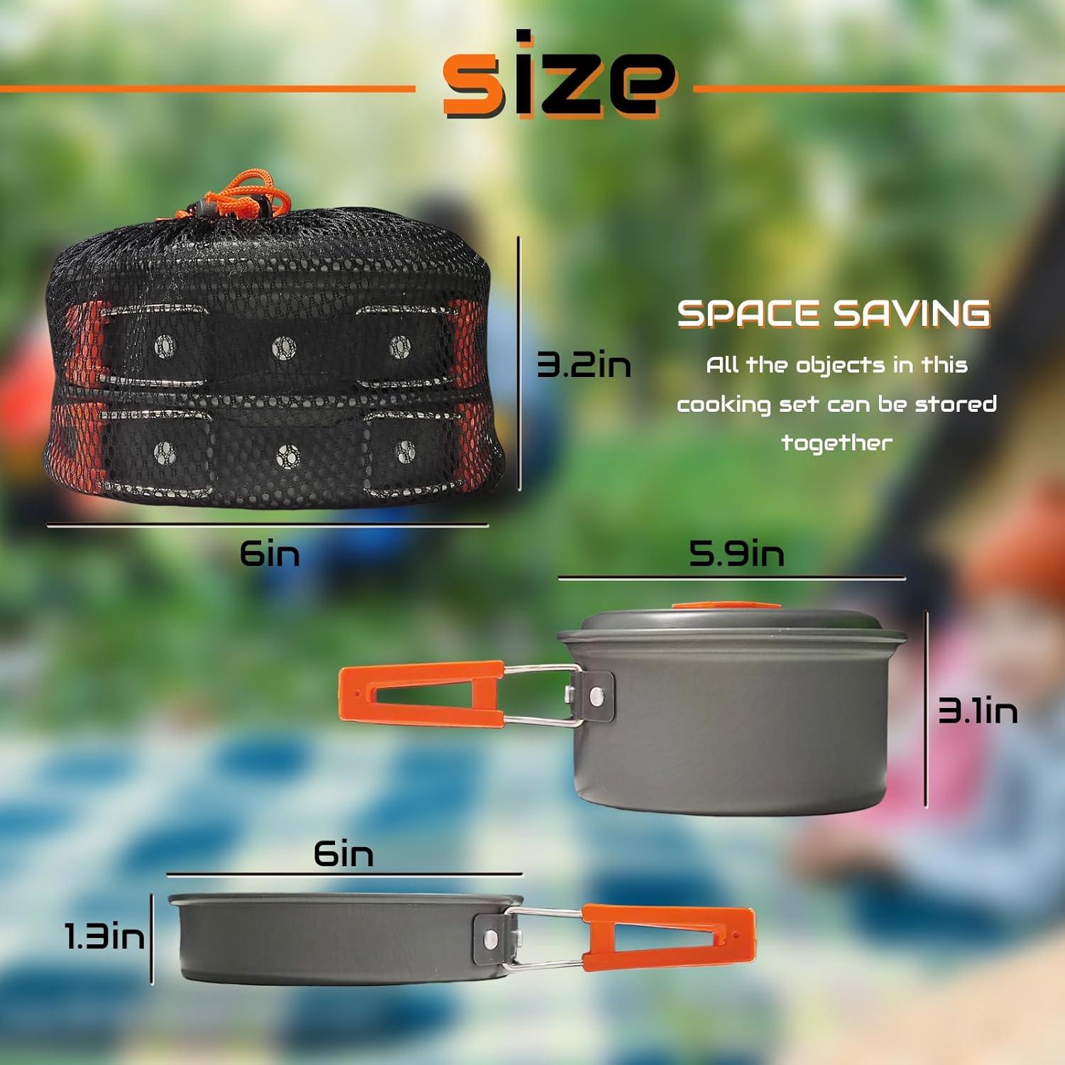 Juego de Utensilios de Cocina para Camping RETOONGKING 7 Piezas