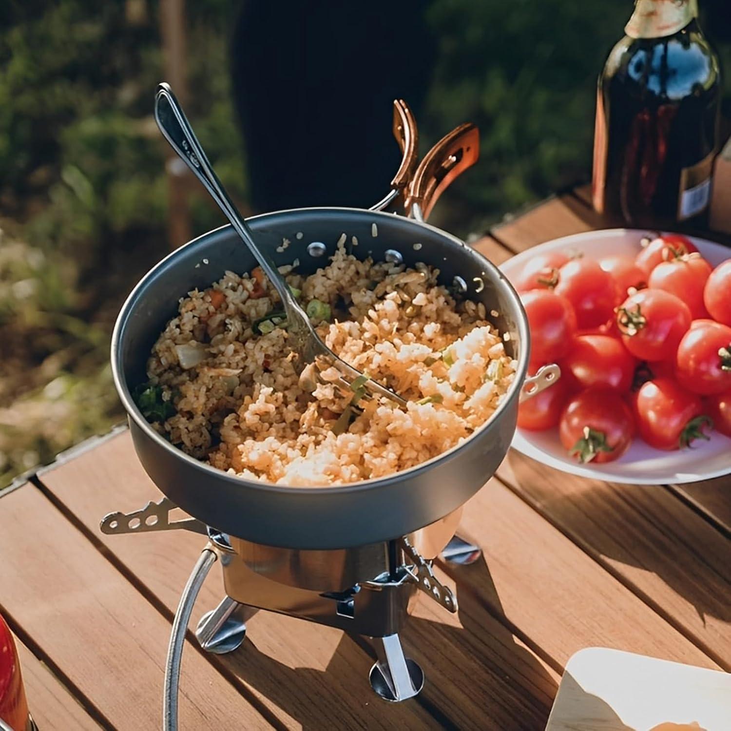 Juego de Utensilios de Cocina para Camping RETOONGKING 7 Piezas