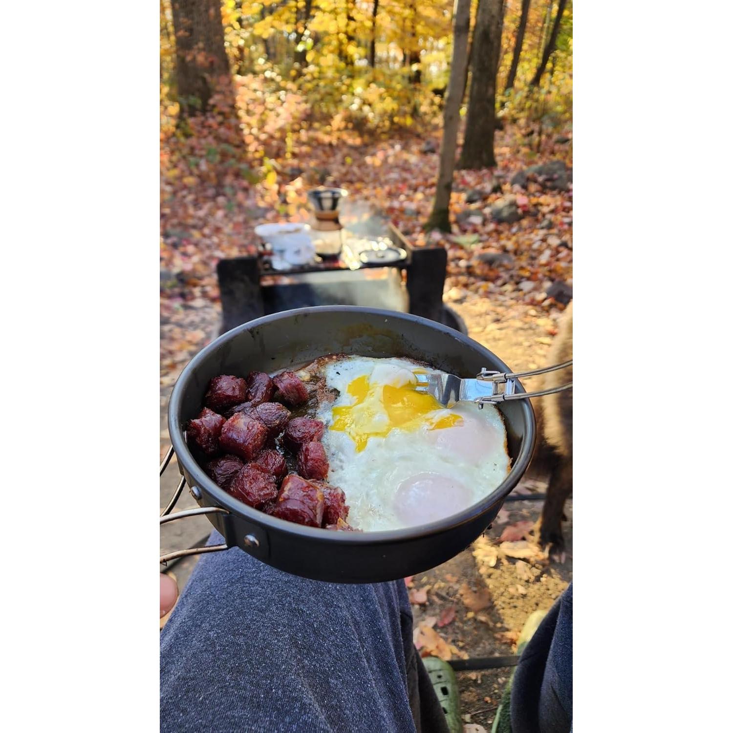 Juego de Cocina para Camping Beteray 12 Piezas Aluminio Rojo