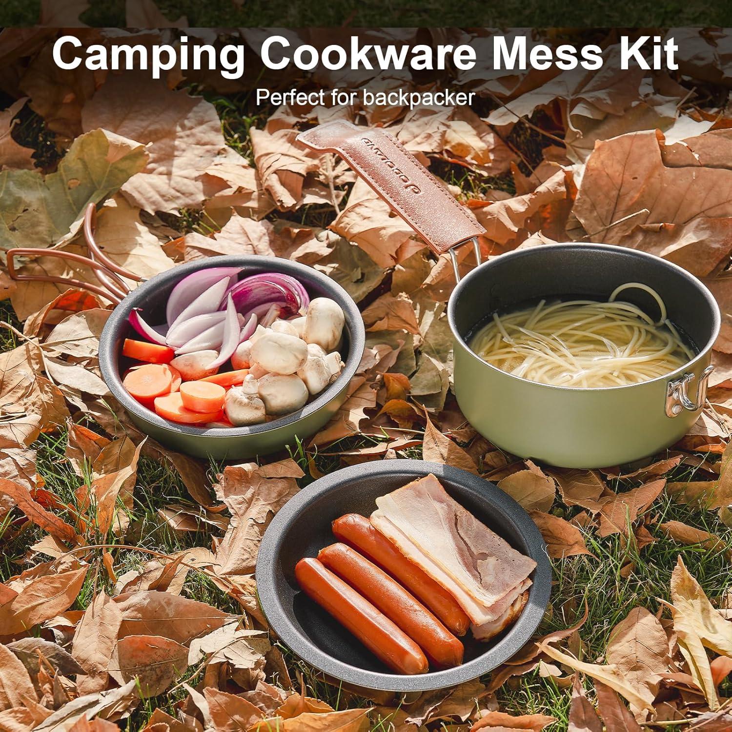 Juego de Utensilios de Cocina para Camping Odoland 10 Piezas