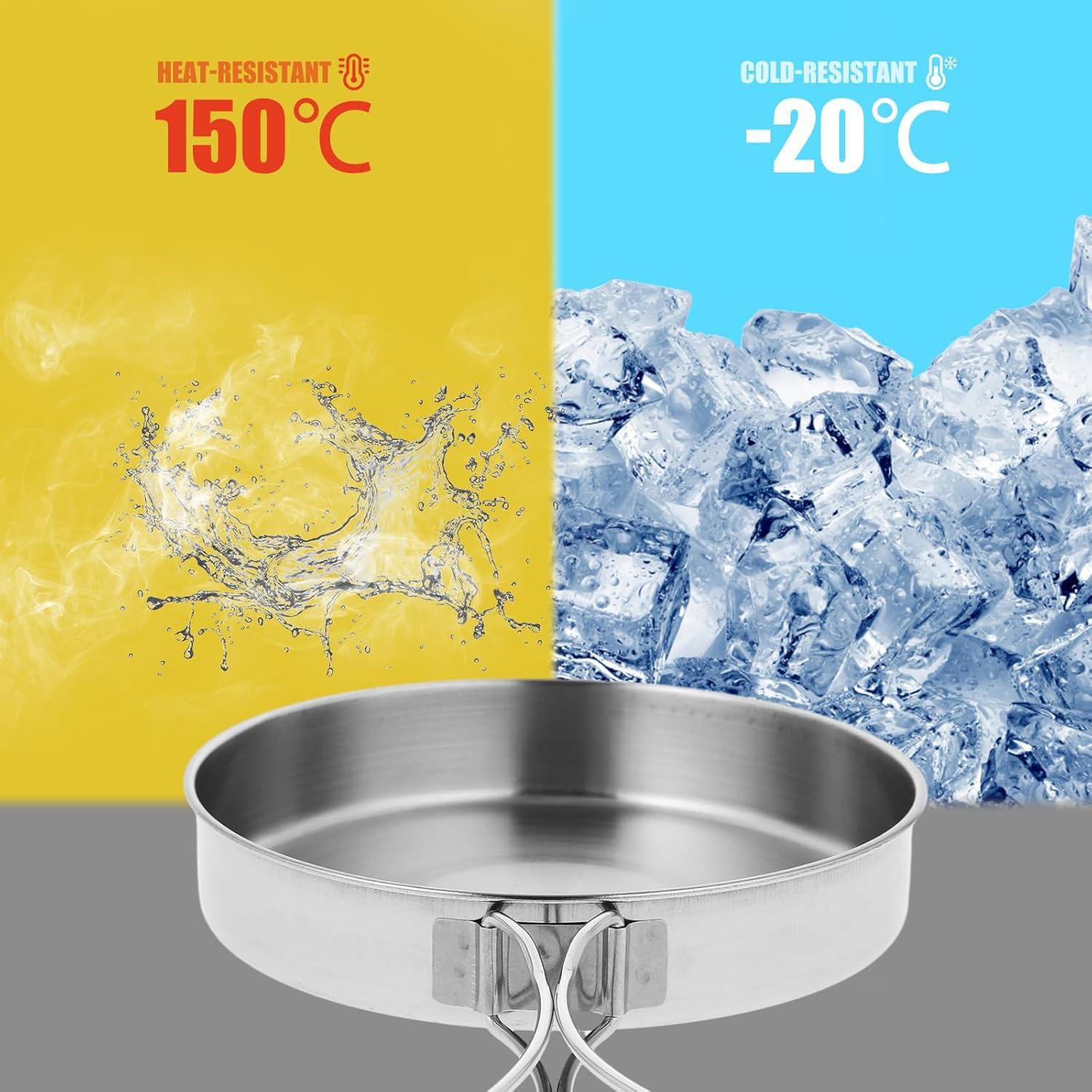 Olla de Cocina Camping IMIKEYA Acero Inoxidable 1L 14.8cm