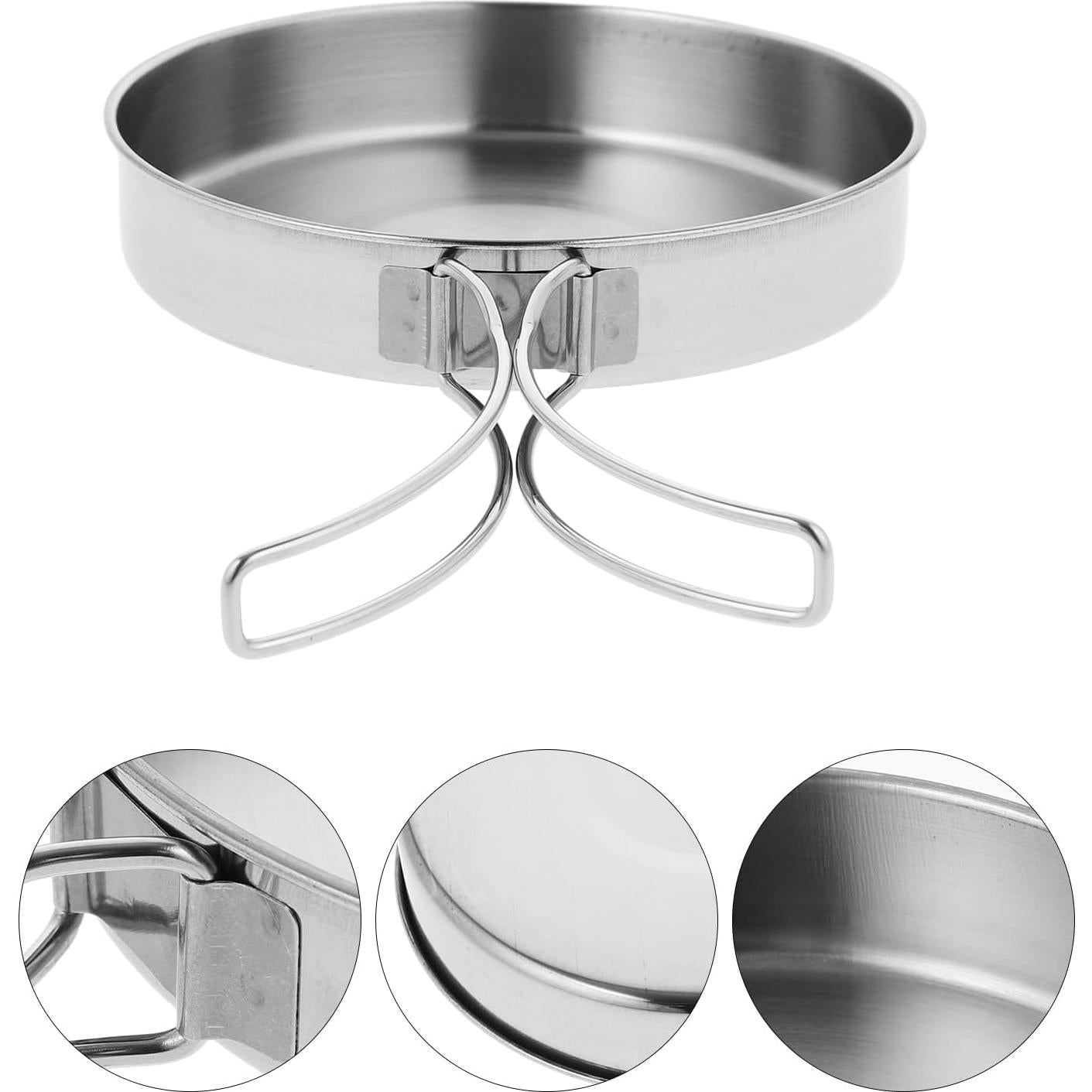 Olla de Cocina Camping IMIKEYA Acero Inoxidable 1L 14.8cm