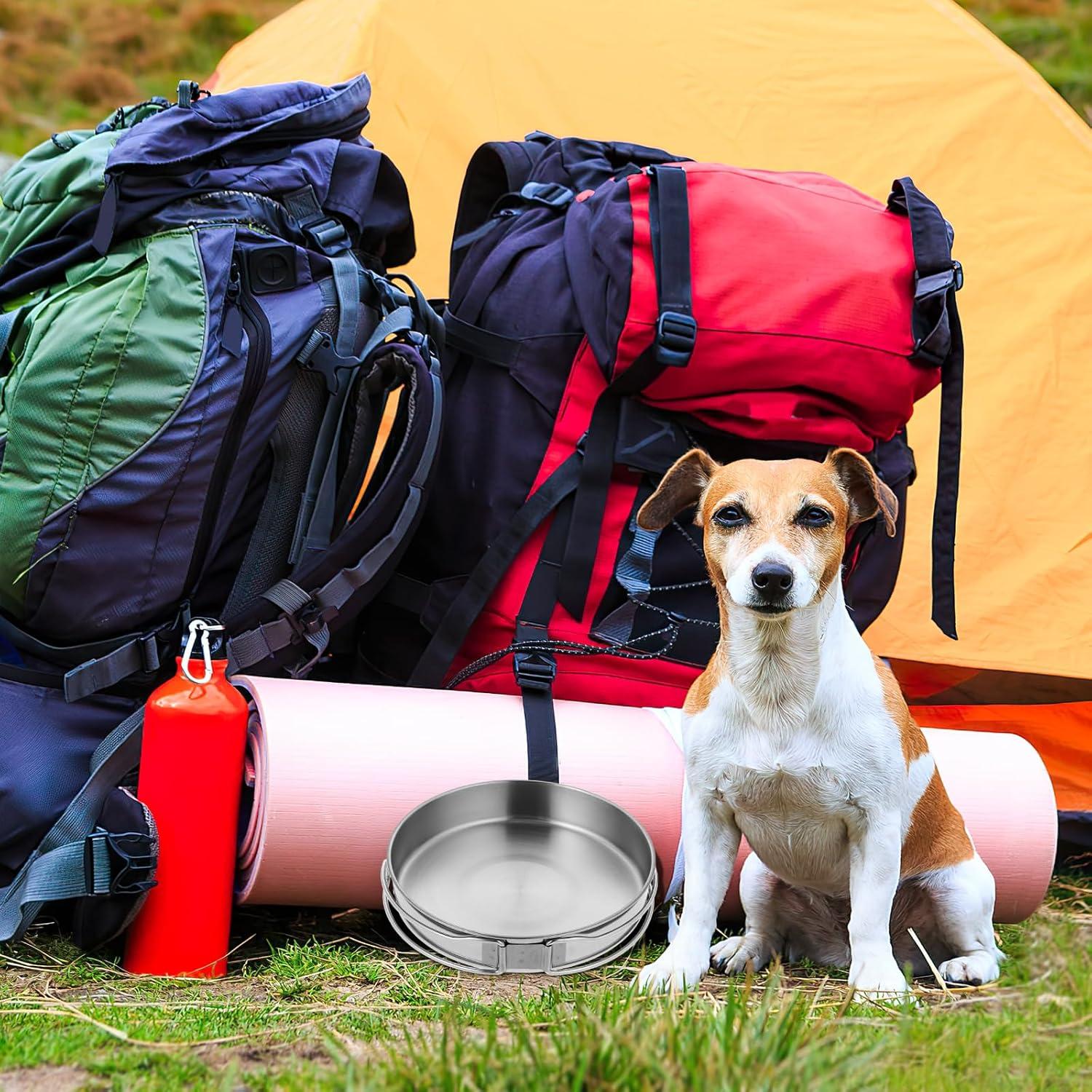 Olla de Cocina Camping IMIKEYA Acero Inoxidable 1L 14.8cm