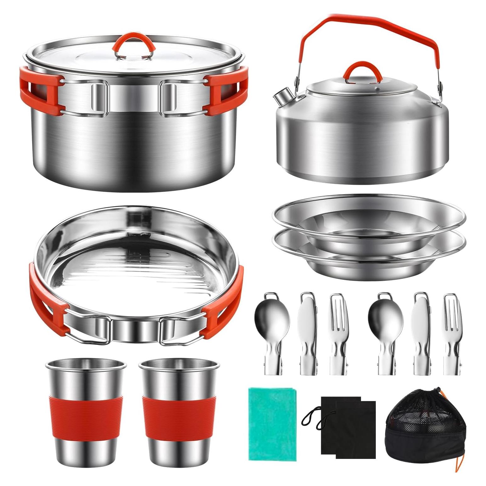 Juego de Utensilios de Cocina para Camping Jorunhe 17 Piezas