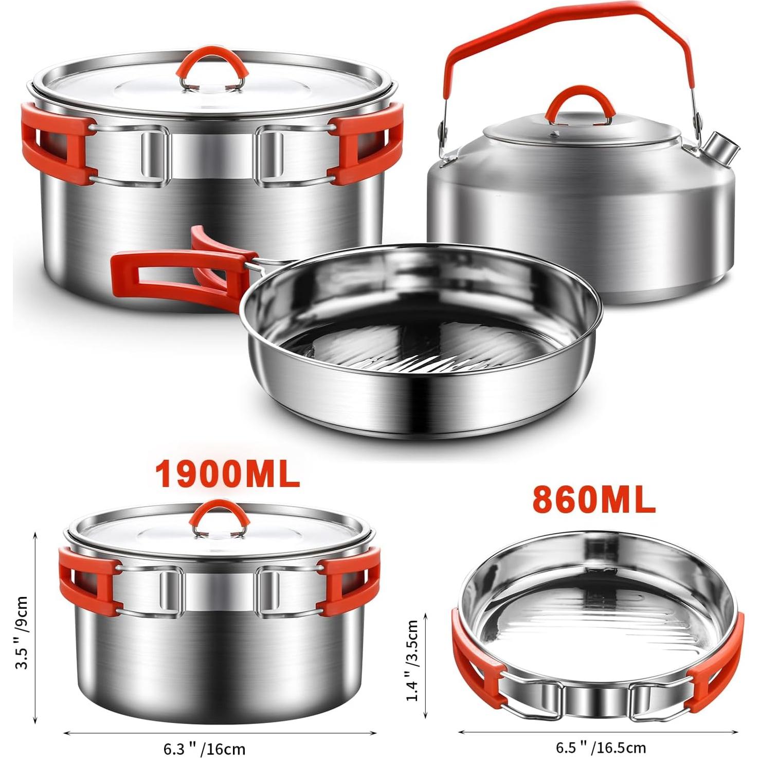 Juego de Utensilios de Cocina para Camping Jorunhe 17 Piezas