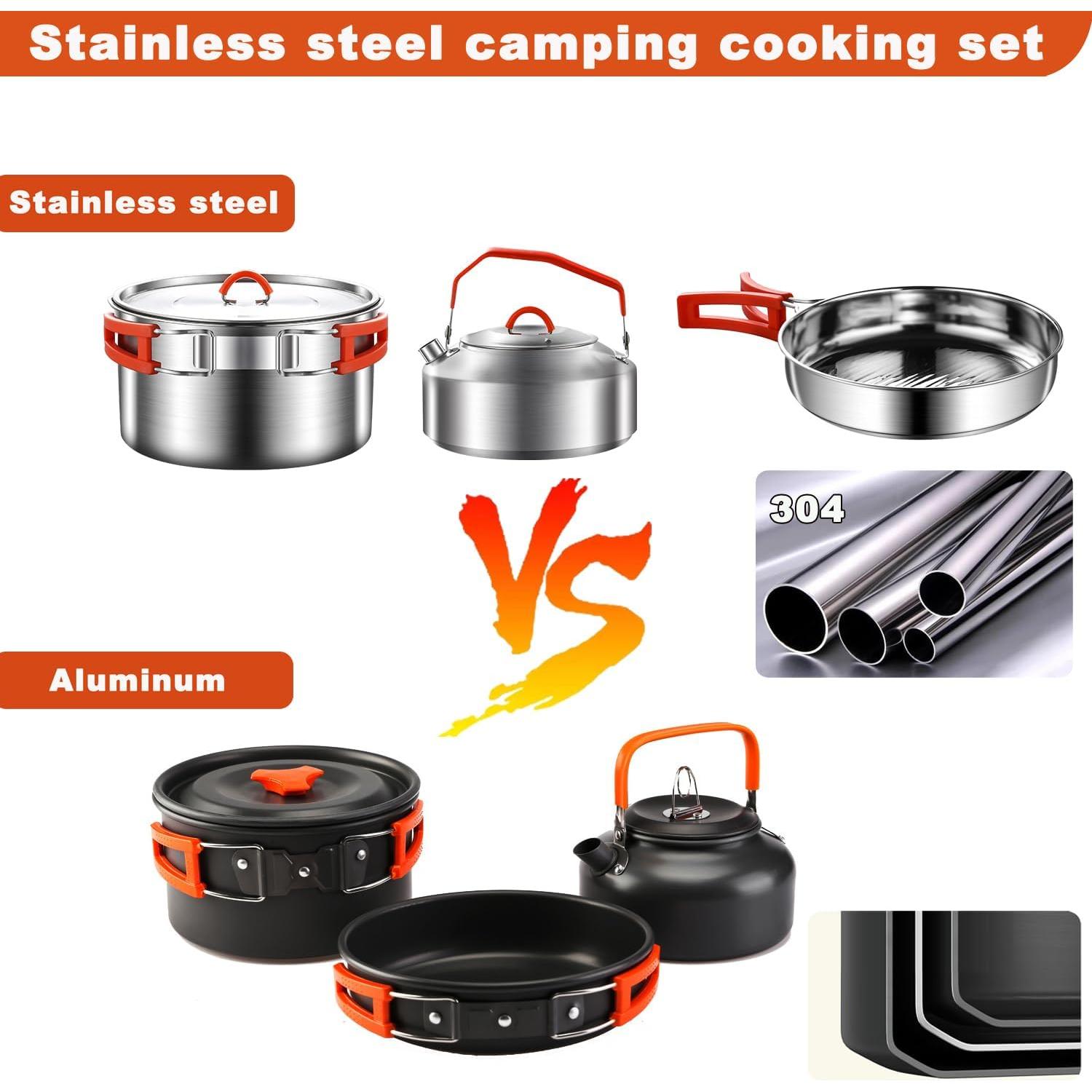 Juego de Utensilios de Cocina para Camping Jorunhe 17 Piezas