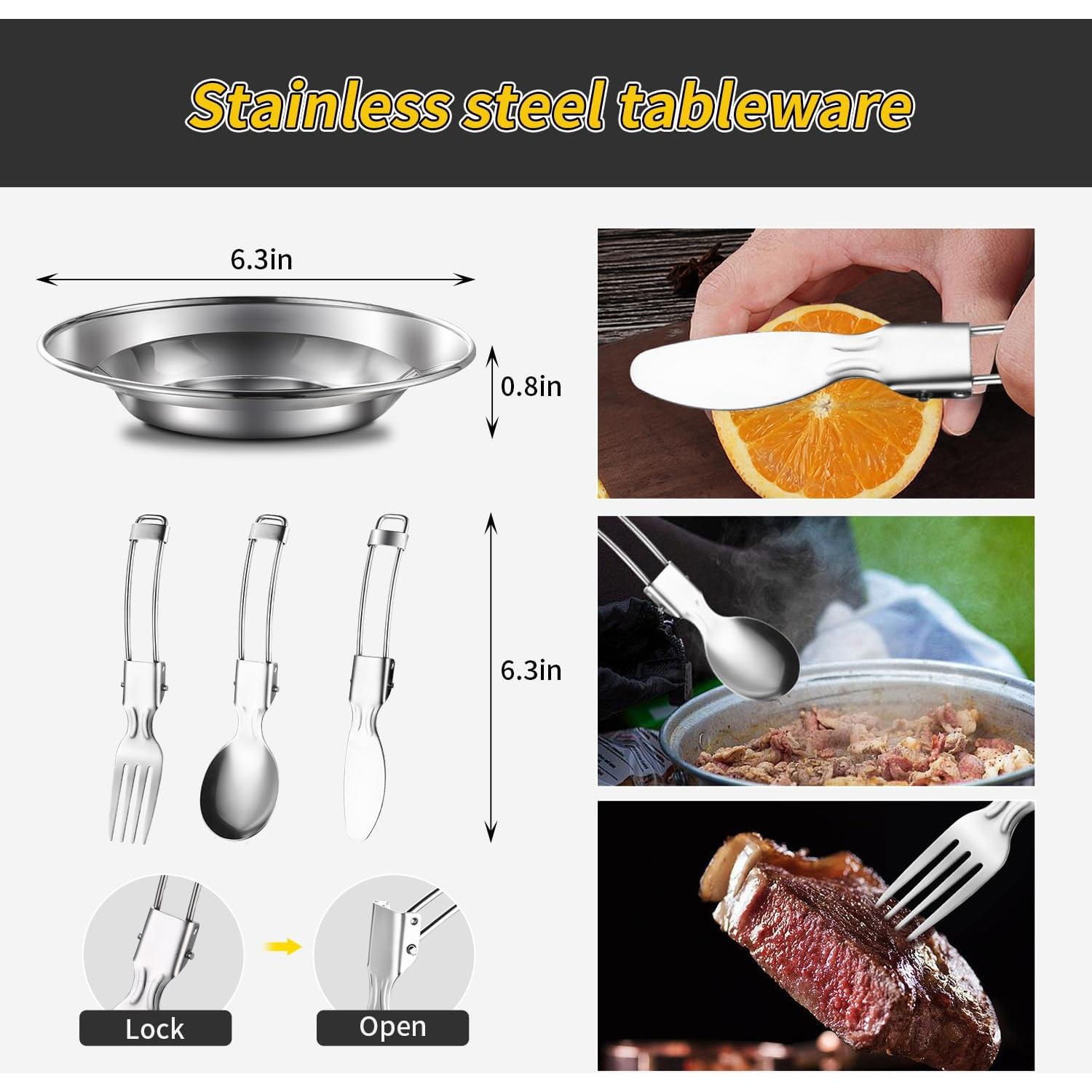 Juego de Utensilios de Cocina para Camping Jorunhe 17 Piezas