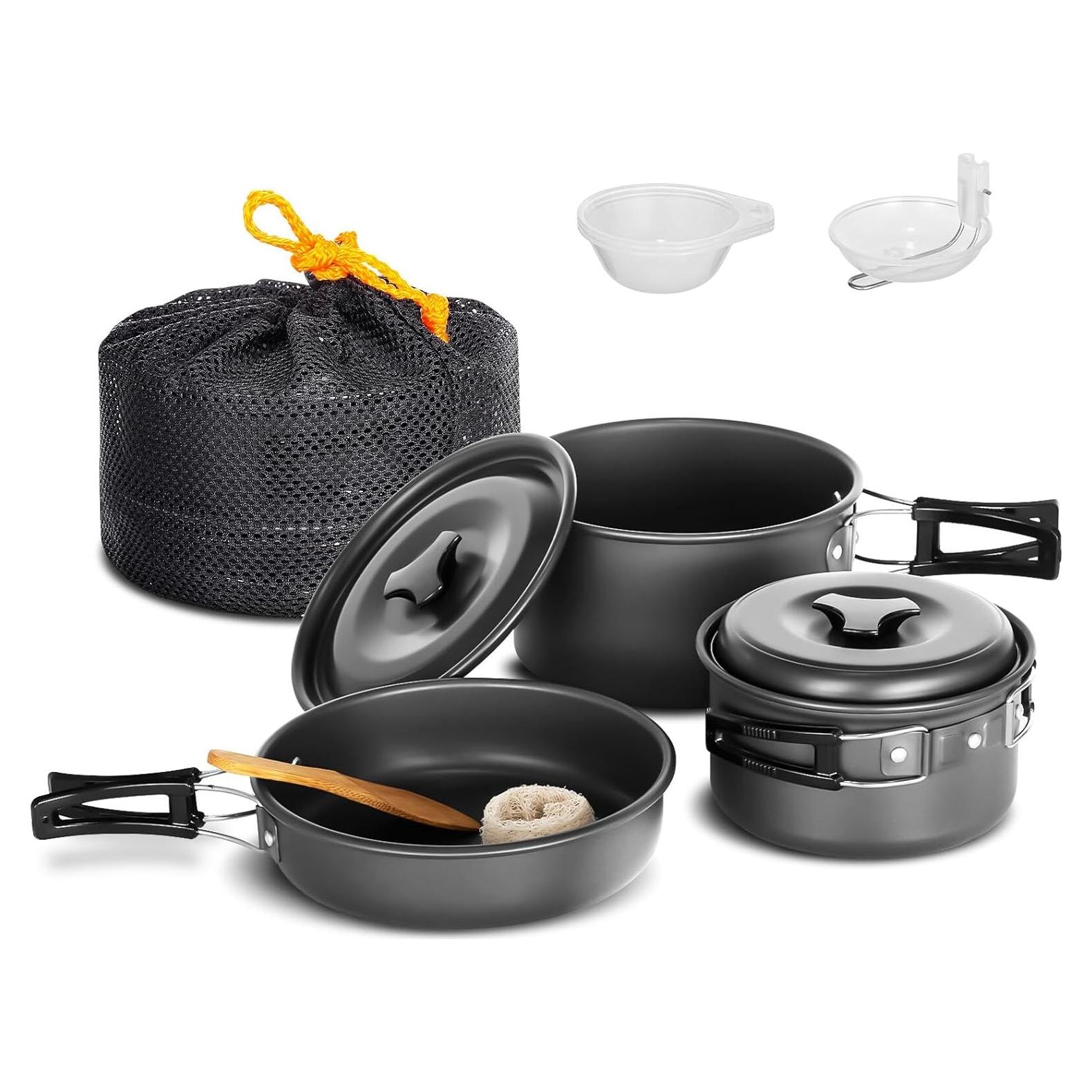 Kit de Cocina para Camping Lixada 10 Piezas Liviano y Portátil