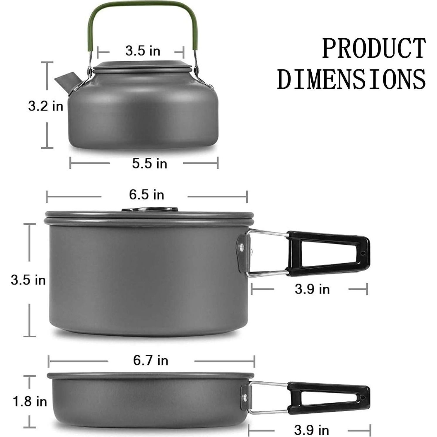 Juego de Utensilios de Cocina Camping Swiftrans 8 Piezas
