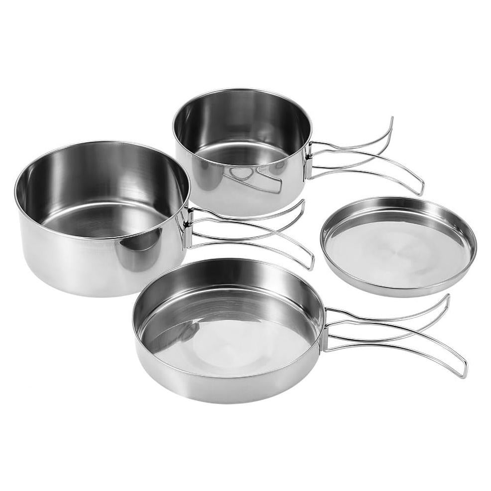Juego de Utensilios de Cocina para Camping Tiiyee - Acero Inoxidable