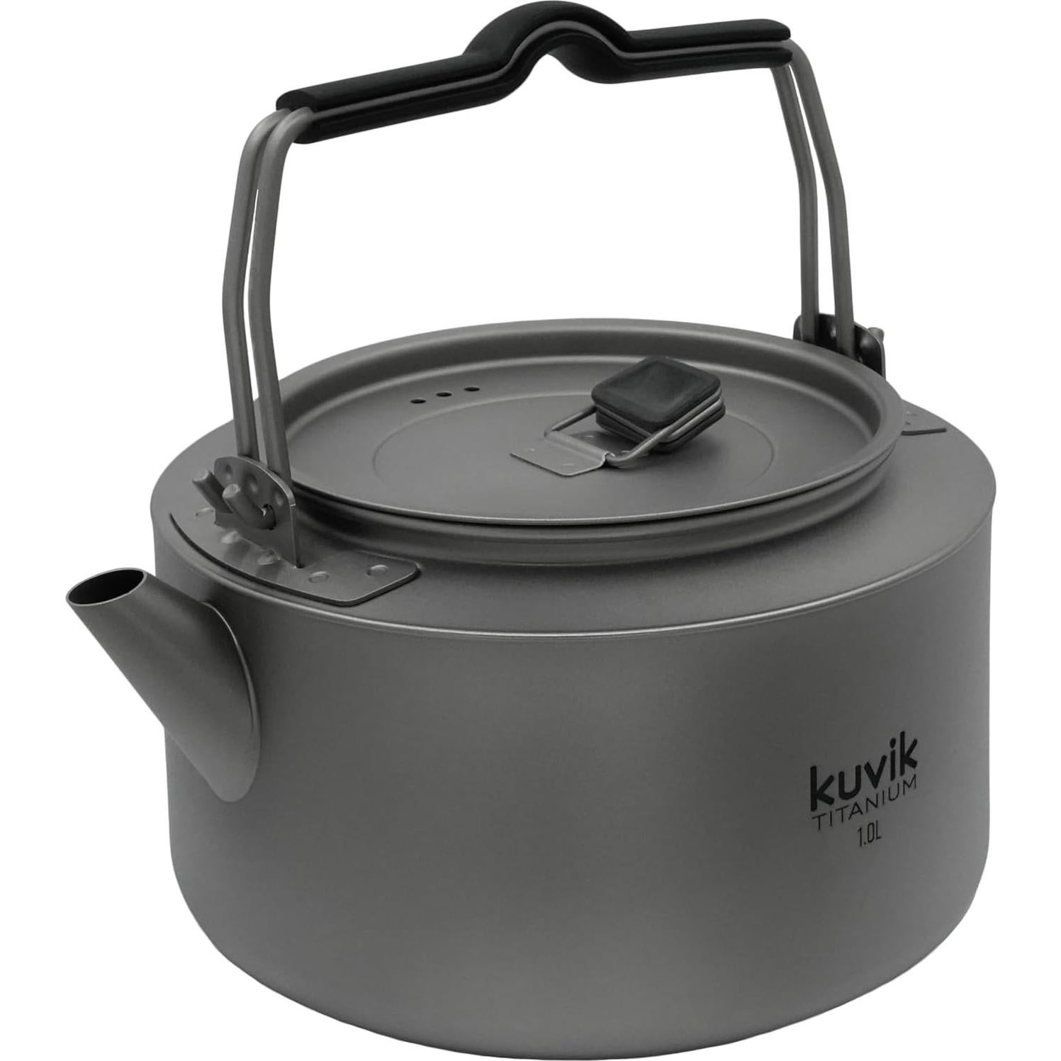 Hervidor de Titanio Kuvik 1.0L Ultraligero para Camping