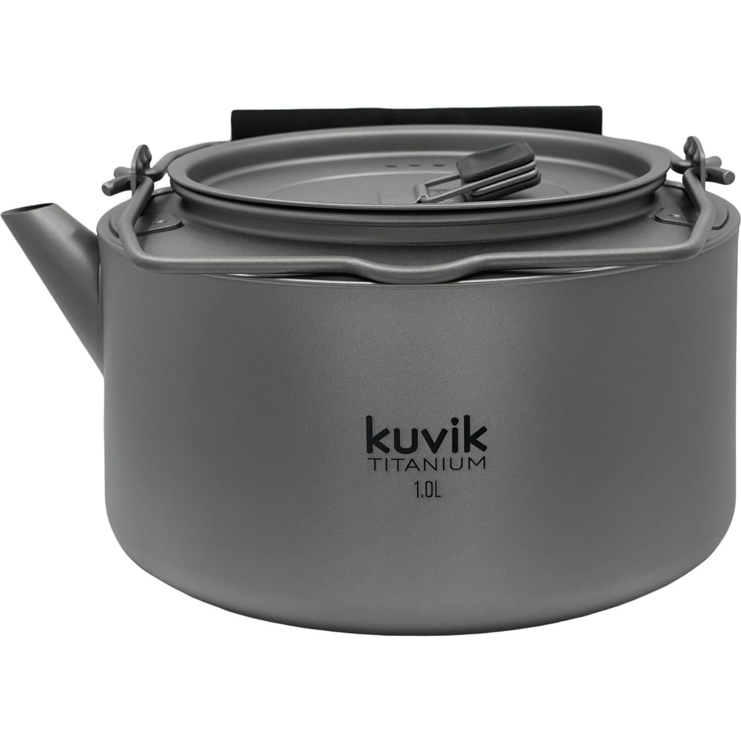 Hervidor de Titanio Kuvik 1.0L Ultraligero para Camping