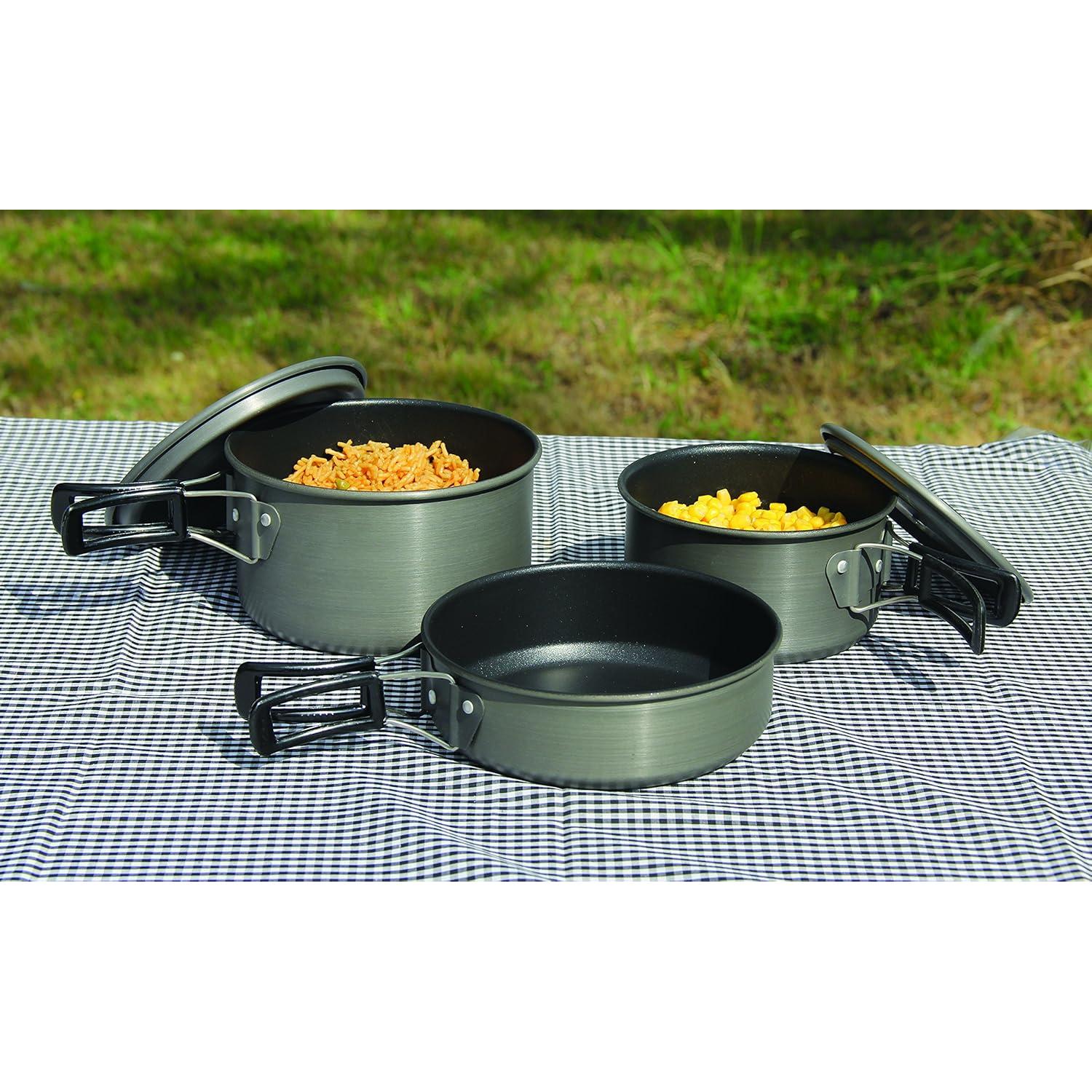 Juego de Cocina Texsport El Scouter 5 Piezas Aluminio Anodizado