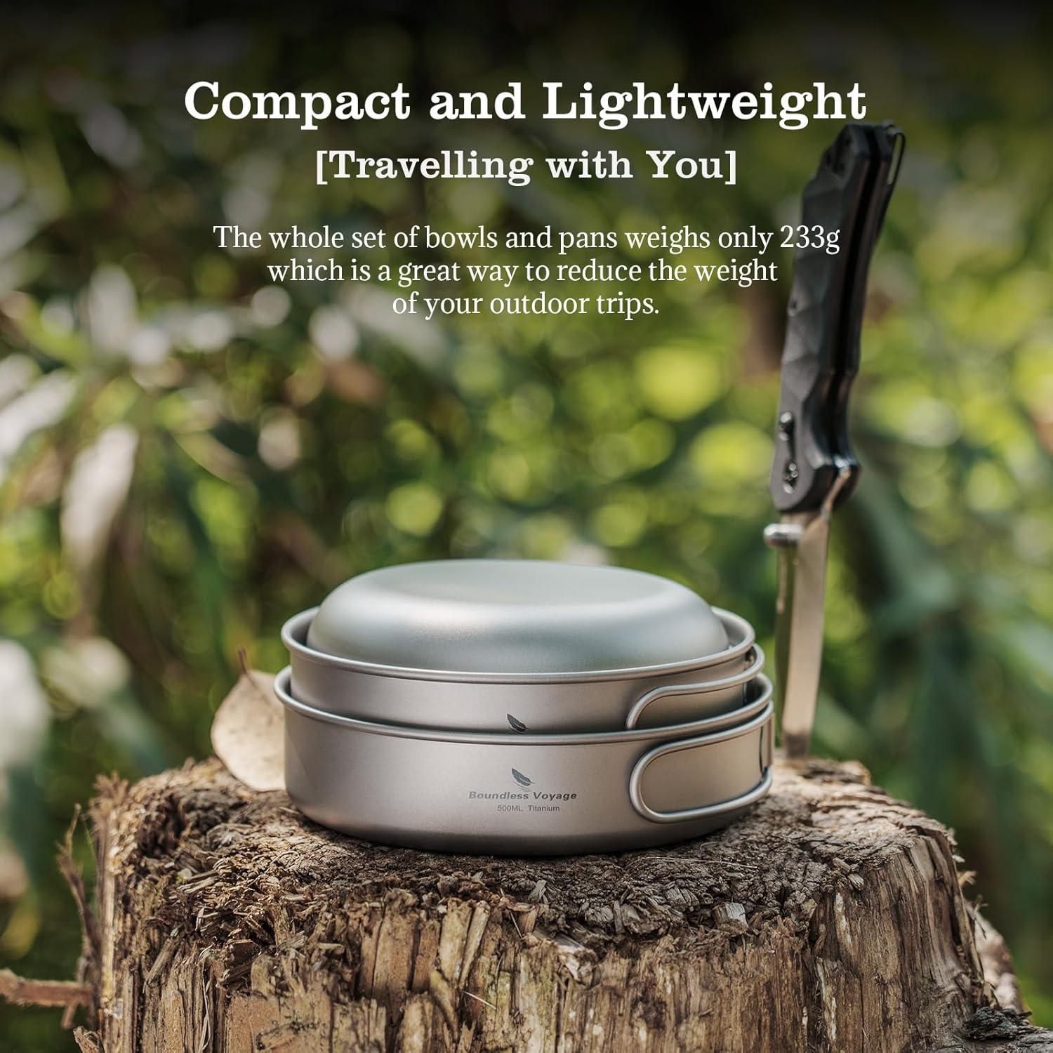 Juego de Cocina de Titanio Usharedo 3 en 1 - 233g