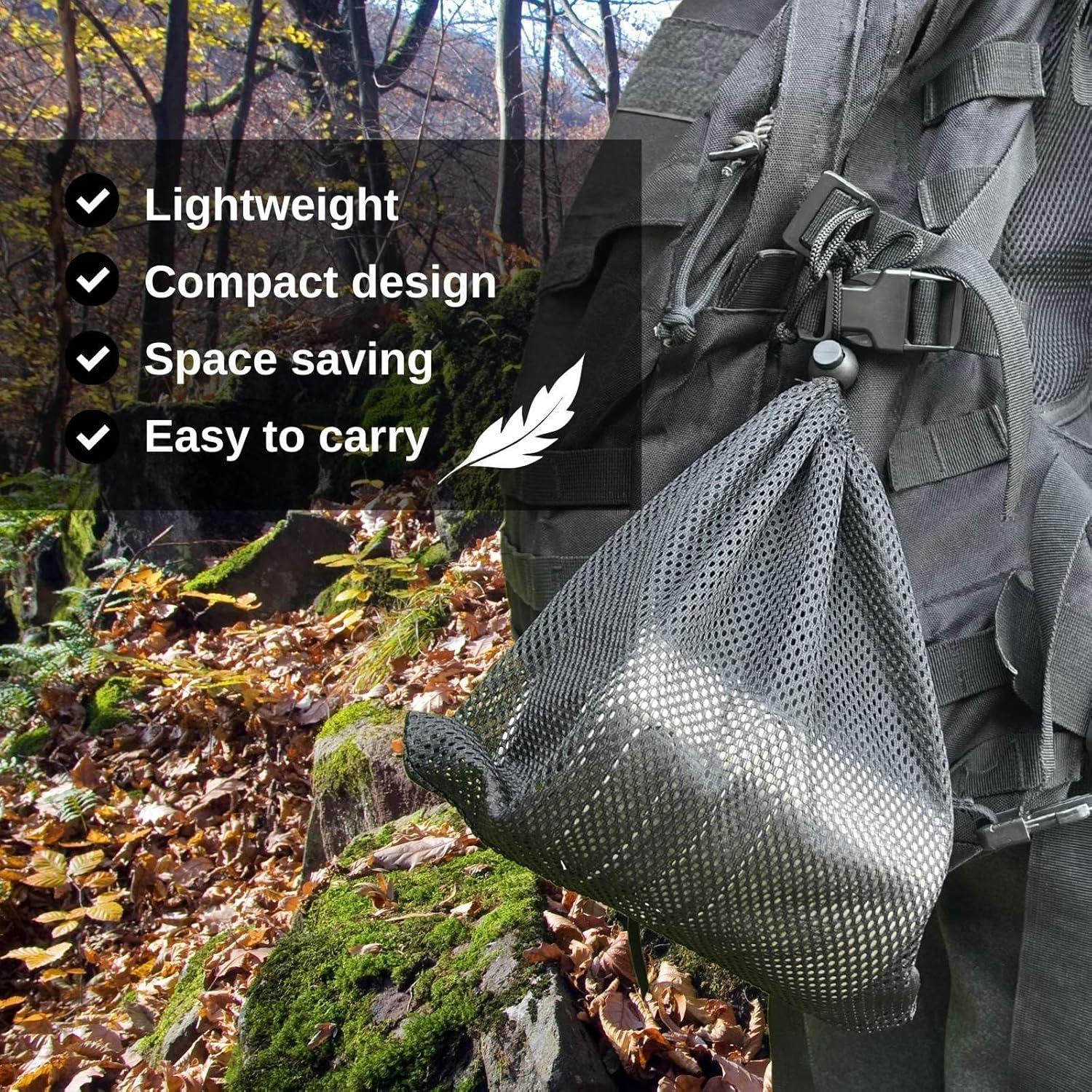 Juego de Tazas de Camping BeGrit Acero Inoxidable 304 3 en 1