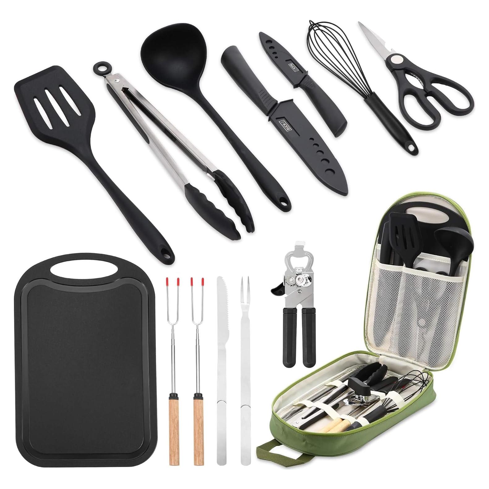 Juego de Utensilios de Cocina para Camping Wesqunie 14 Piezas