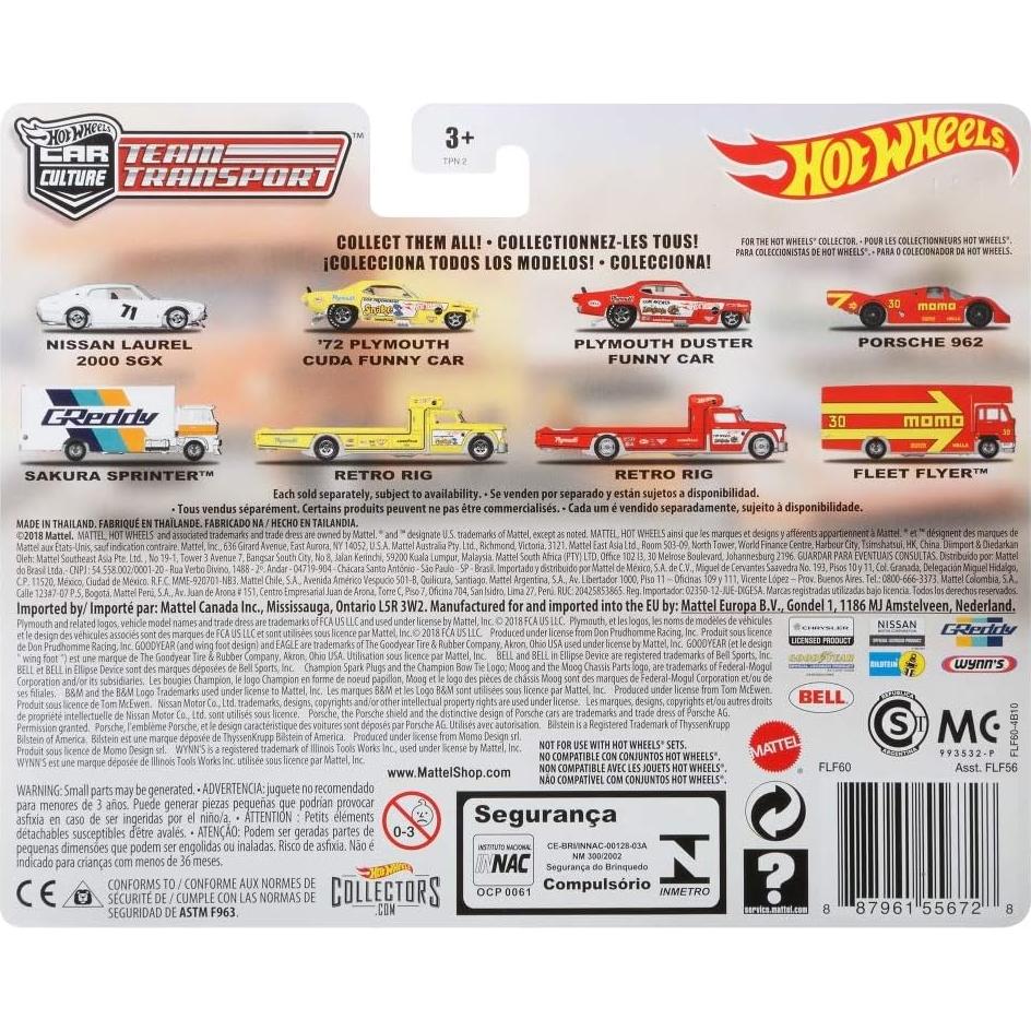 Hot Wheels Transportador Flecha Voladora 1:64 Detalles Realistas