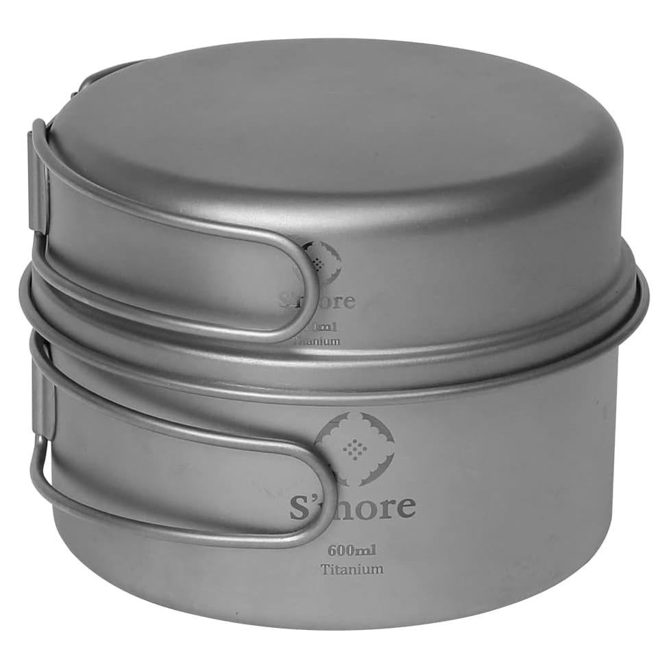 Set de Cocina de Titanio S'more 2 en 1 Ultraligero 600ml