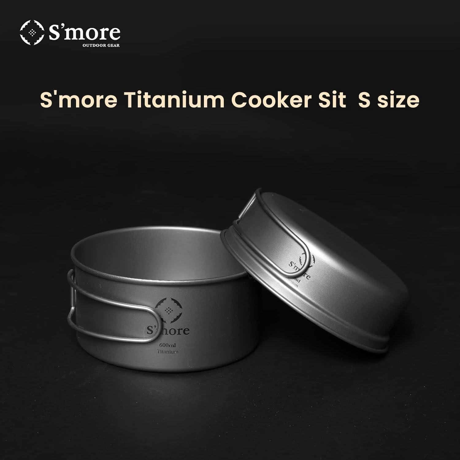 Set de Cocina de Titanio S'more 2 en 1 Ultraligero 600ml