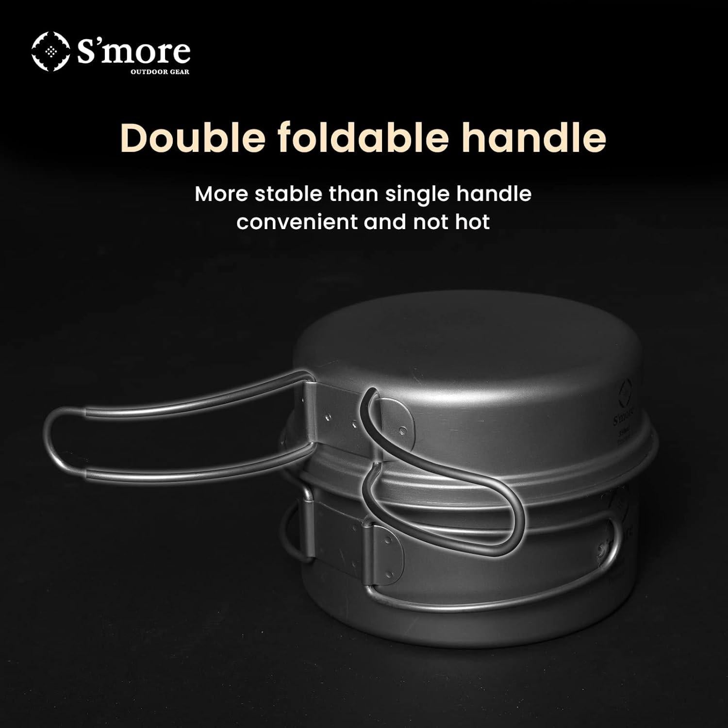 Set de Cocina de Titanio S'more 2 en 1 Ultraligero 600ml