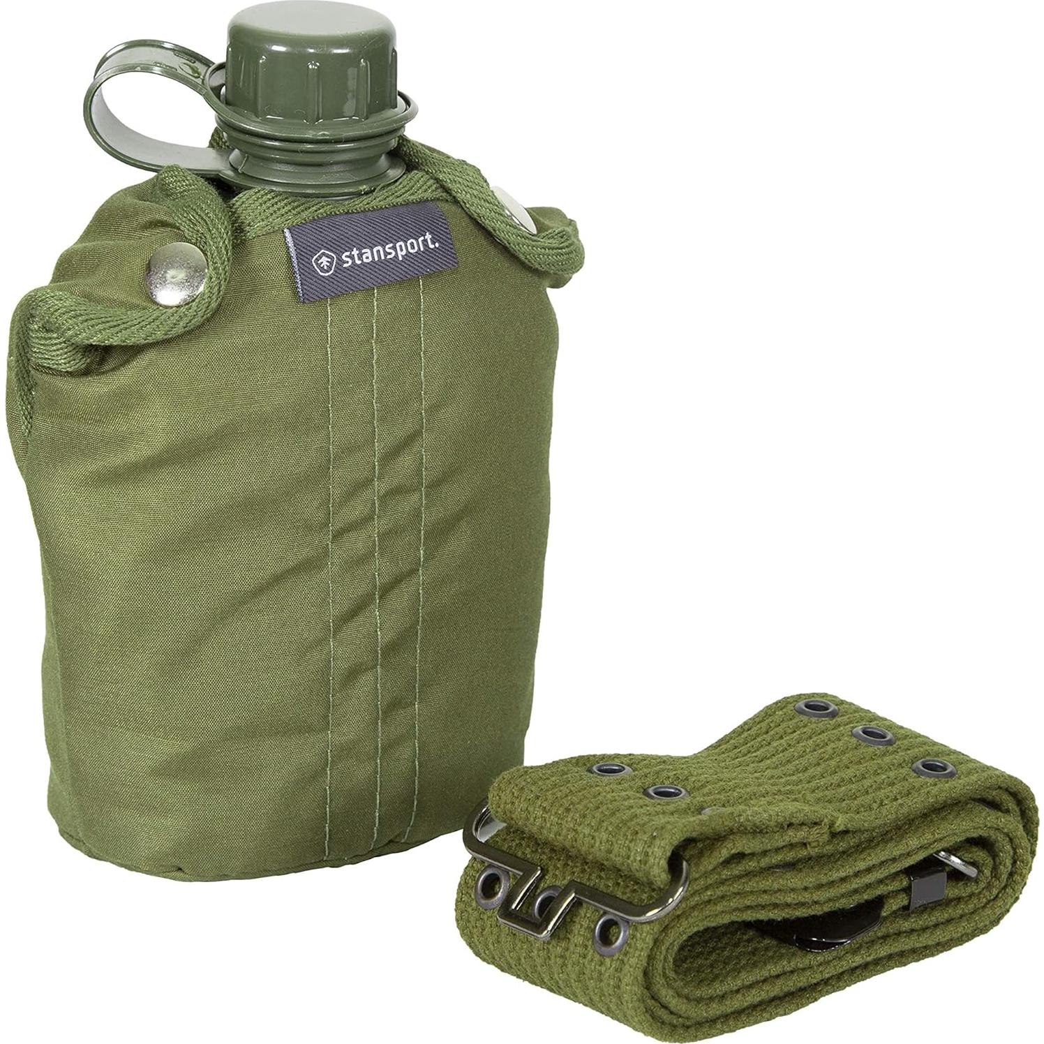 Cantimplora G.I. Stansport 0.95L con Cinturón Ajustable