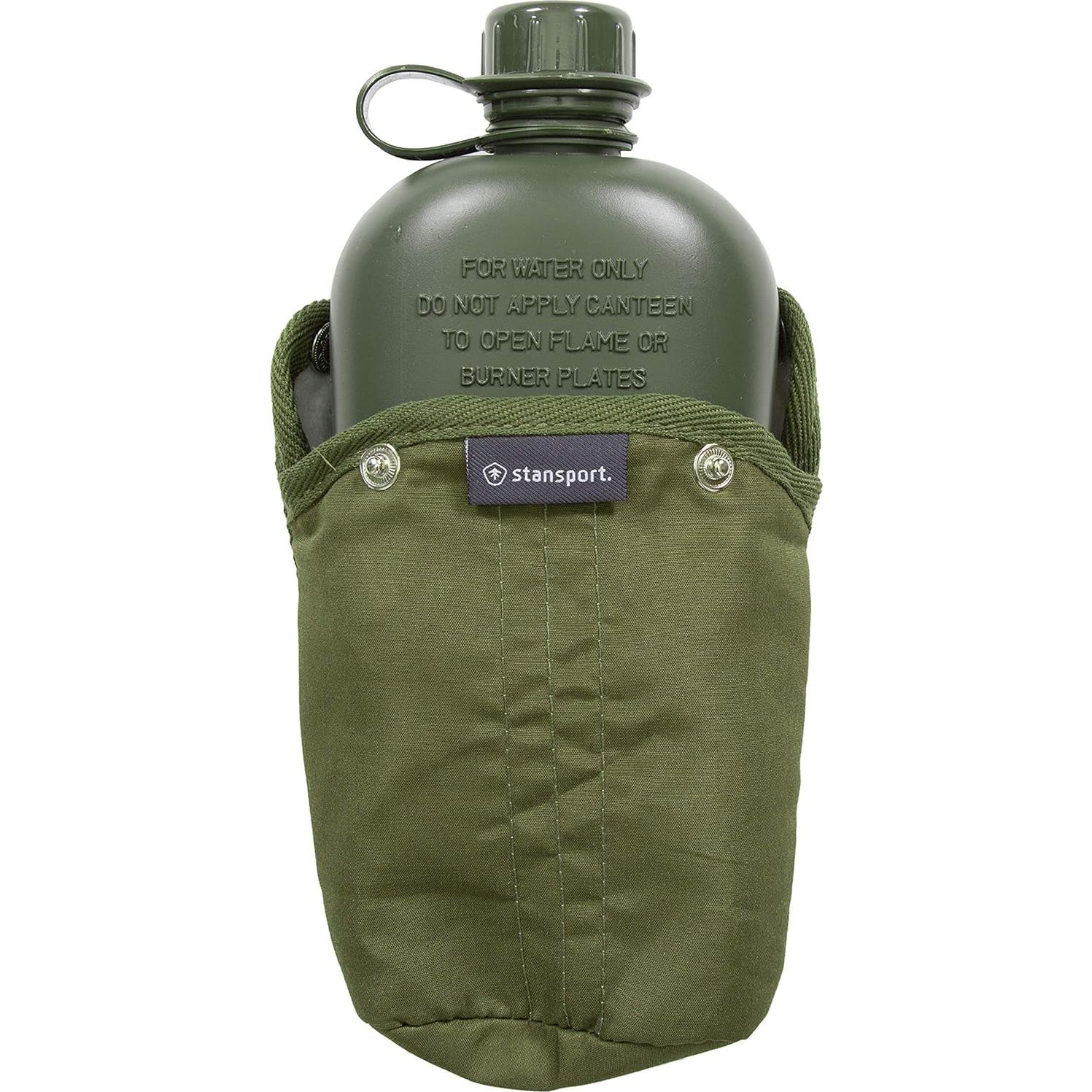 Cantimplora G.I. Stansport 0.95L con Cinturón Ajustable