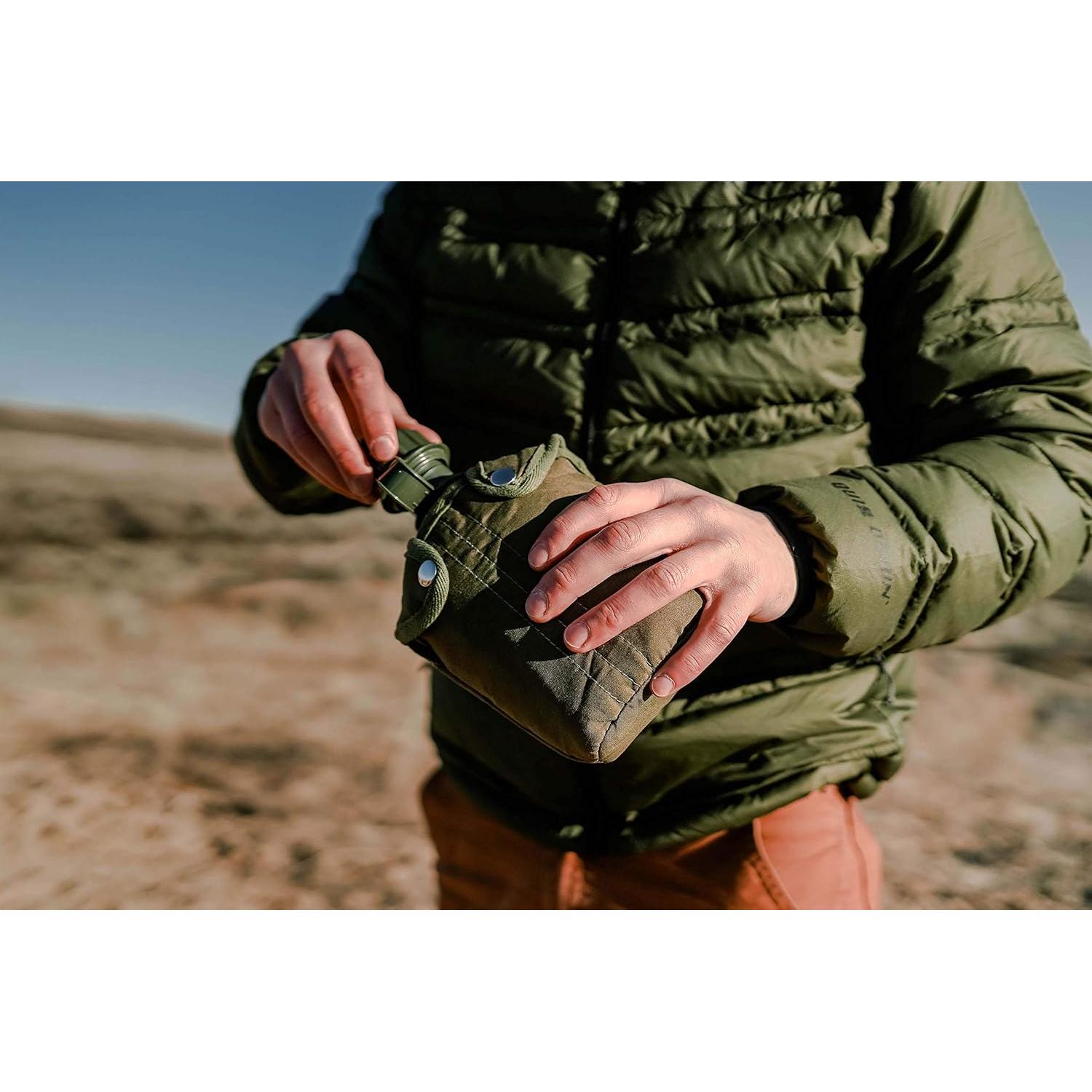 Cantimplora G.I. Stansport 0.95L con Cinturón Ajustable