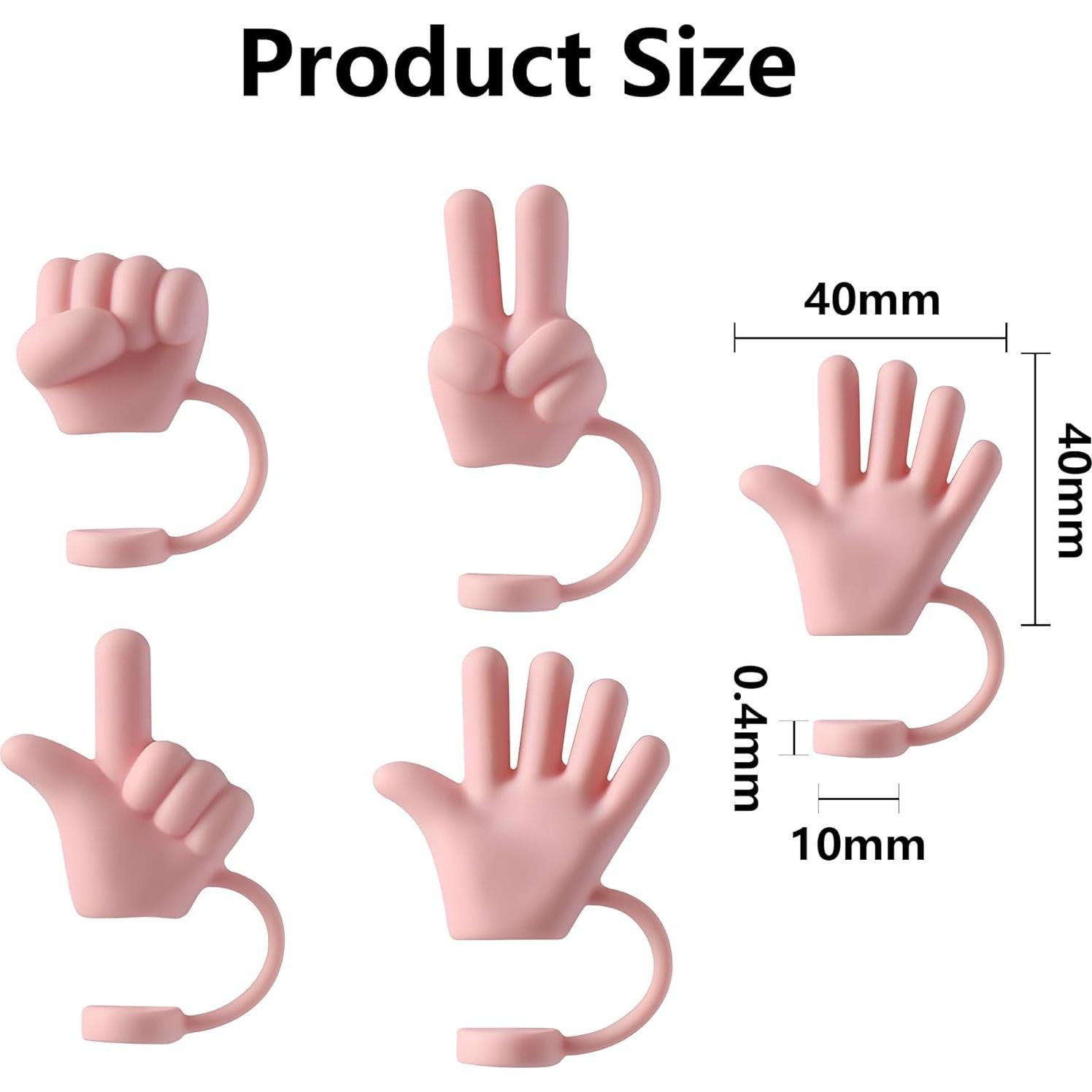 Paquete de 4 Toppers de Popote HIENAJ Rosa para Stanley 30-40 oz