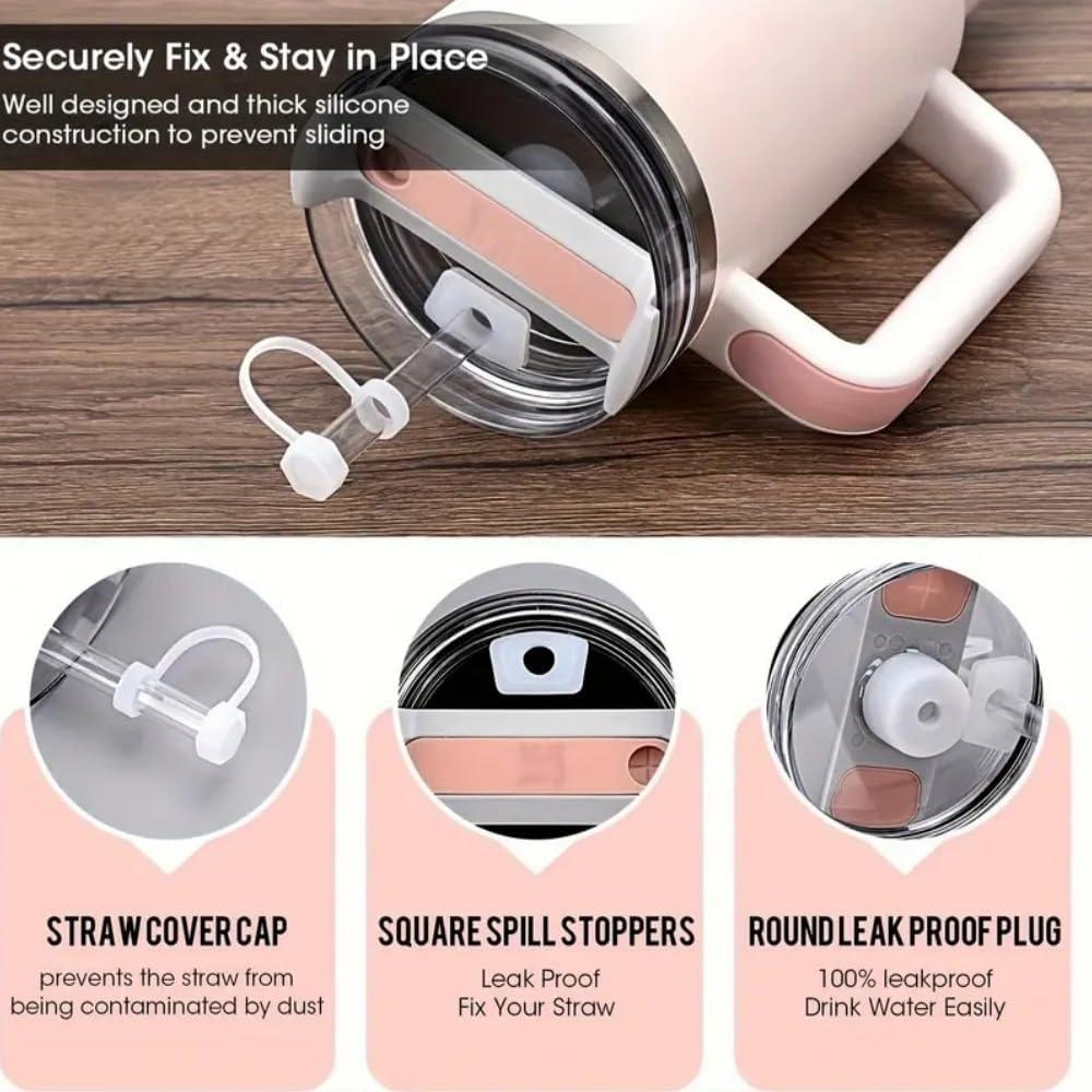 Juego de Accesorios Stanley Cup cdsnore 8-10mm Silicona 3Pcs