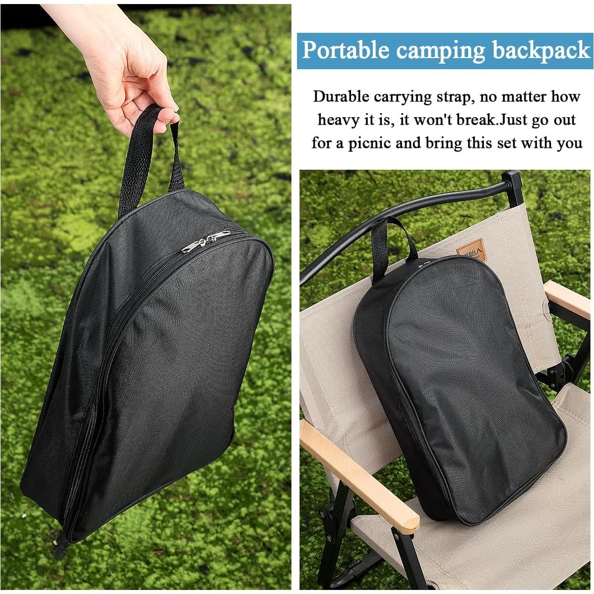 Juego de Cocina para Camping Kyraton 15 Piezas Acero Inoxidable