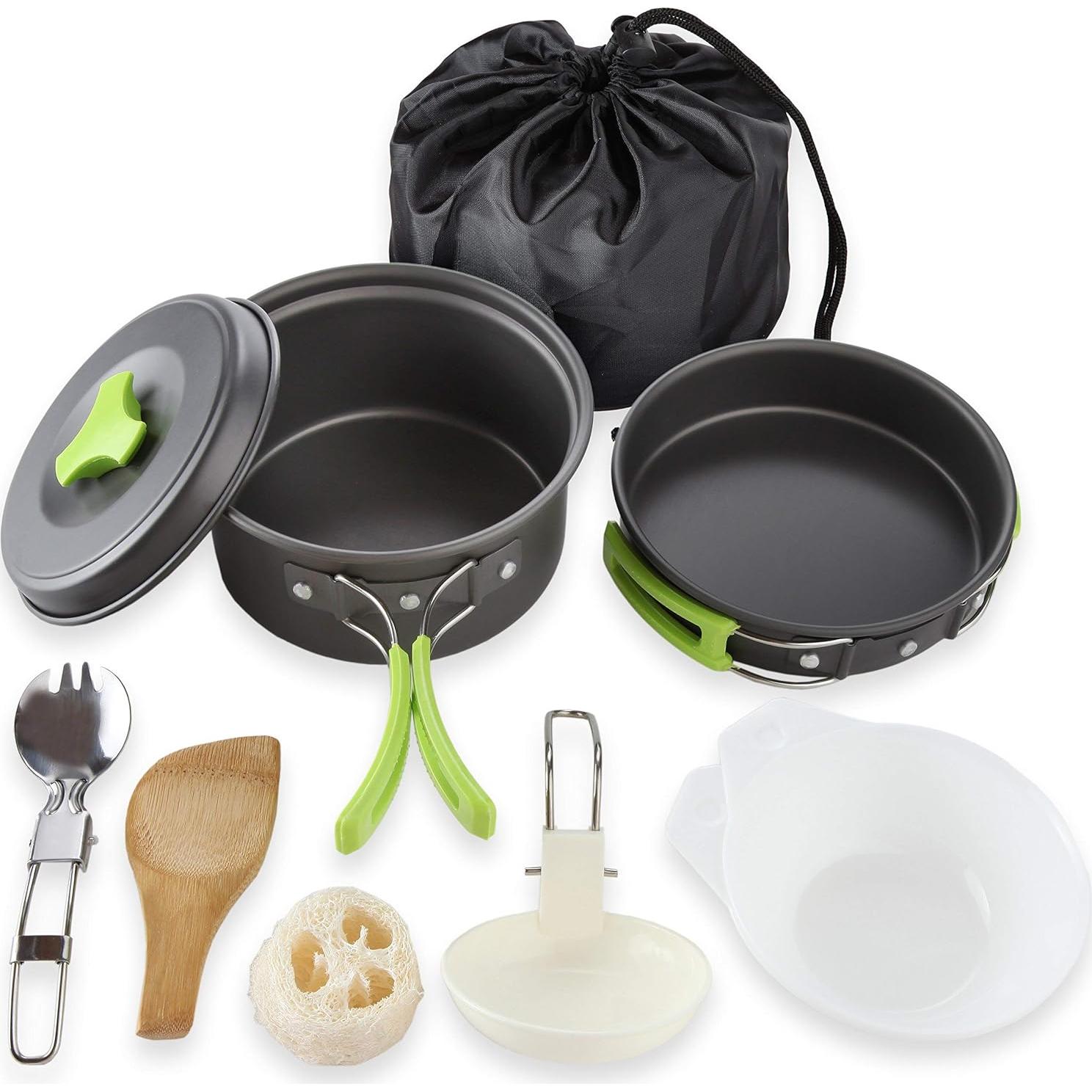 Kit de Utensilios de Cocina para Camping MalloMe 10 Piezas