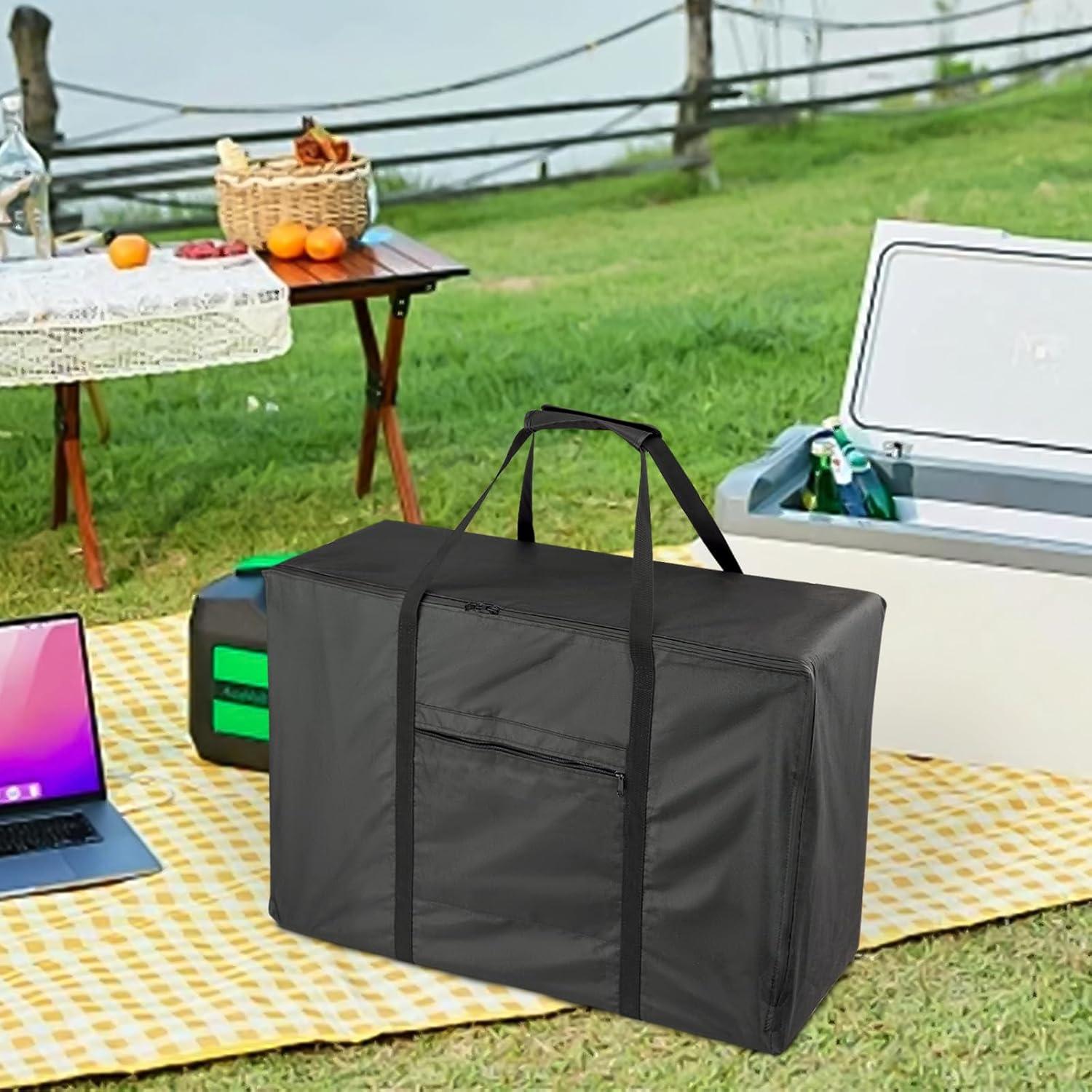 Camping Stove Carry bag, for Coleman/Gas One 1-Burner Portable Butane Camping Stove, Small Waterproof Stove Storage bag Fits Outdoor Cooking & BBQ, Black