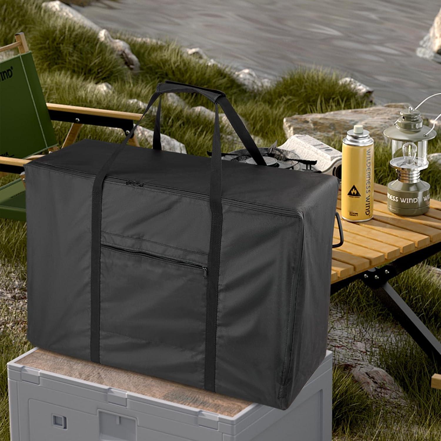 Camping Stove Carry bag, for Coleman/Gas One 1-Burner Portable Butane Camping Stove, Small Waterproof Stove Storage bag Fits Outdoor Cooking & BBQ, Black