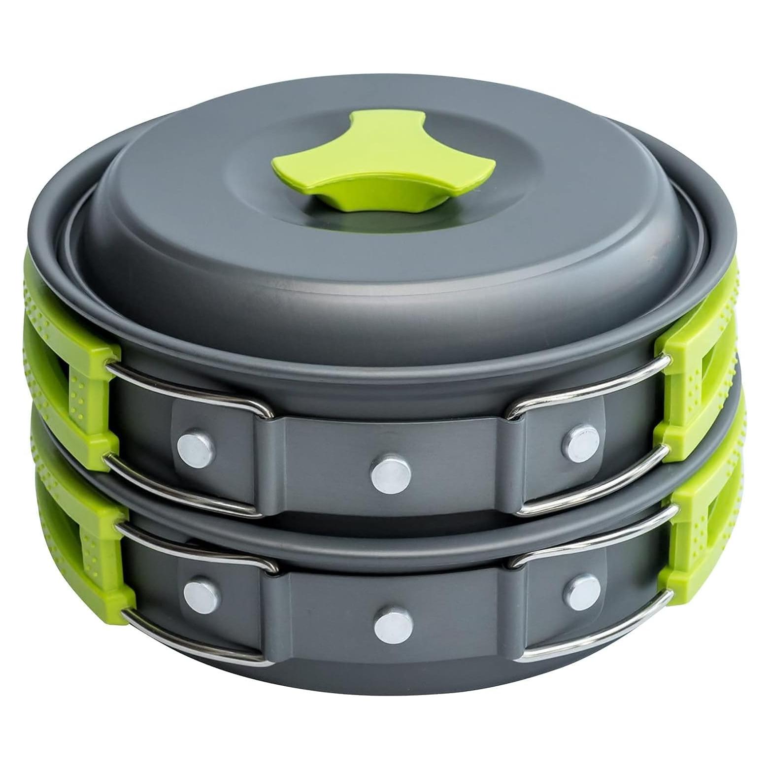 Kit de Cocina para Camping MalloMe 2L con Estufa Portátil