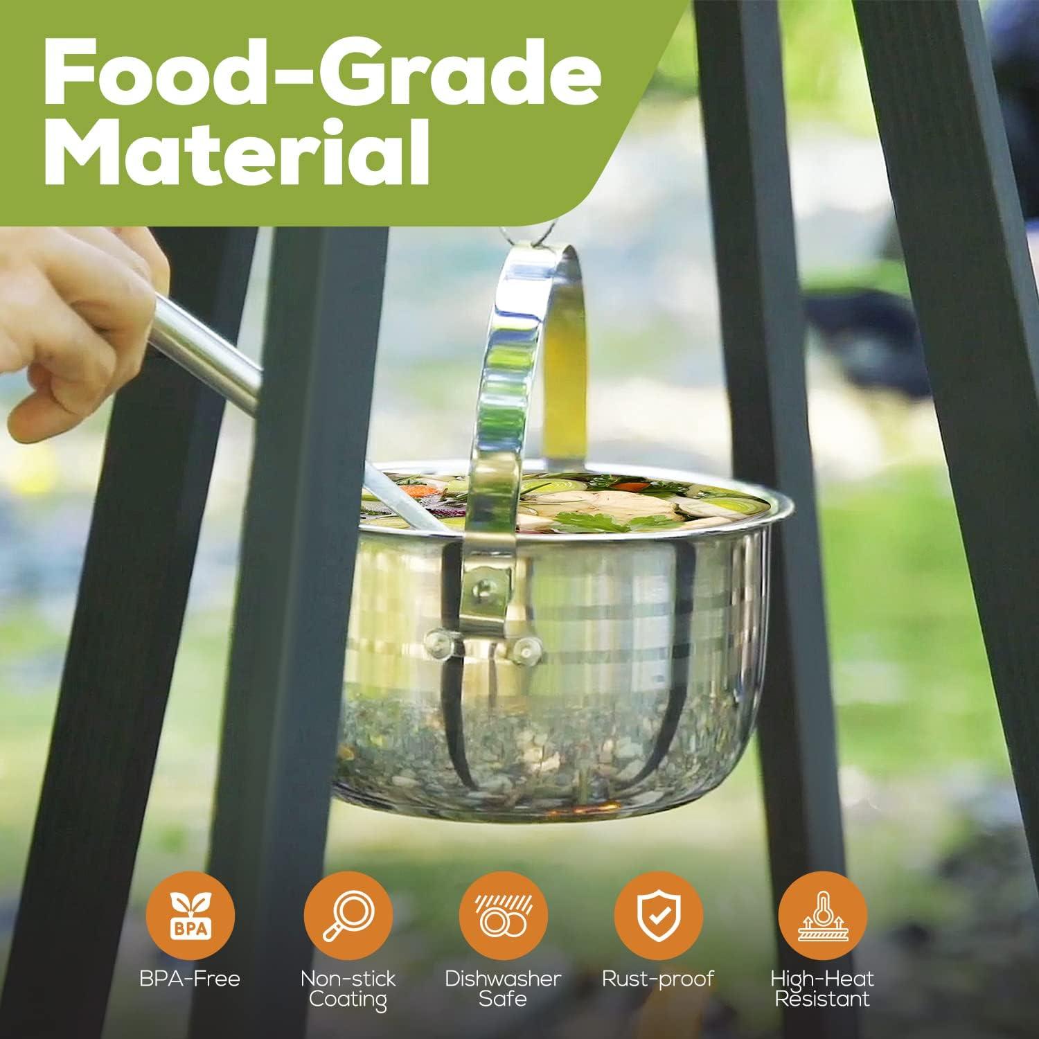 Juego de Utensilios y Vajilla para Camping Wealers - 17 Piezas