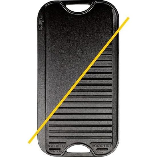 Parrilla Plancha Reversible Lodge Hierro Fundido 51 x 27 cm