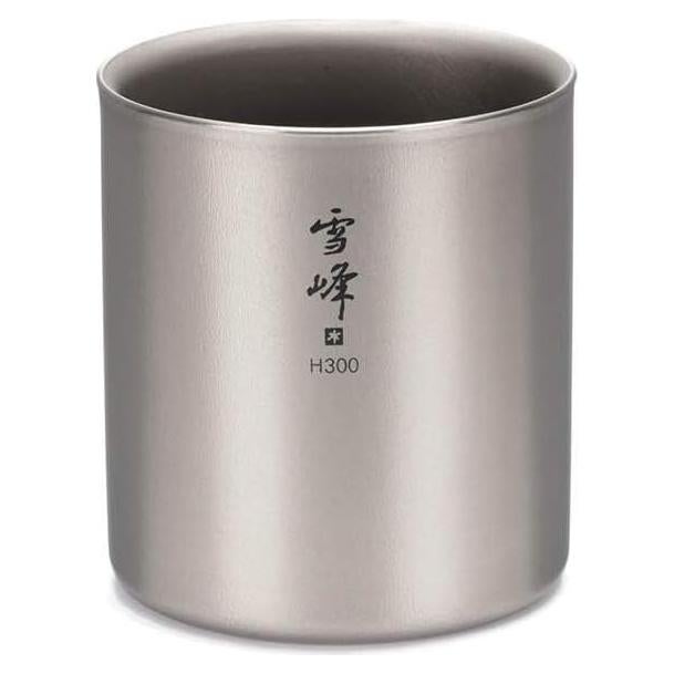 Taza Apilable de Titanio Snow Peak TW-122, 426.5 ml, Ultraligera