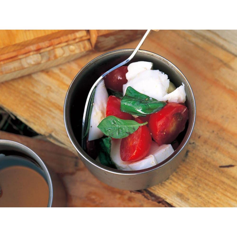 Taza Apilable de Titanio Snow Peak TW-122, 426.5 ml, Ultraligera