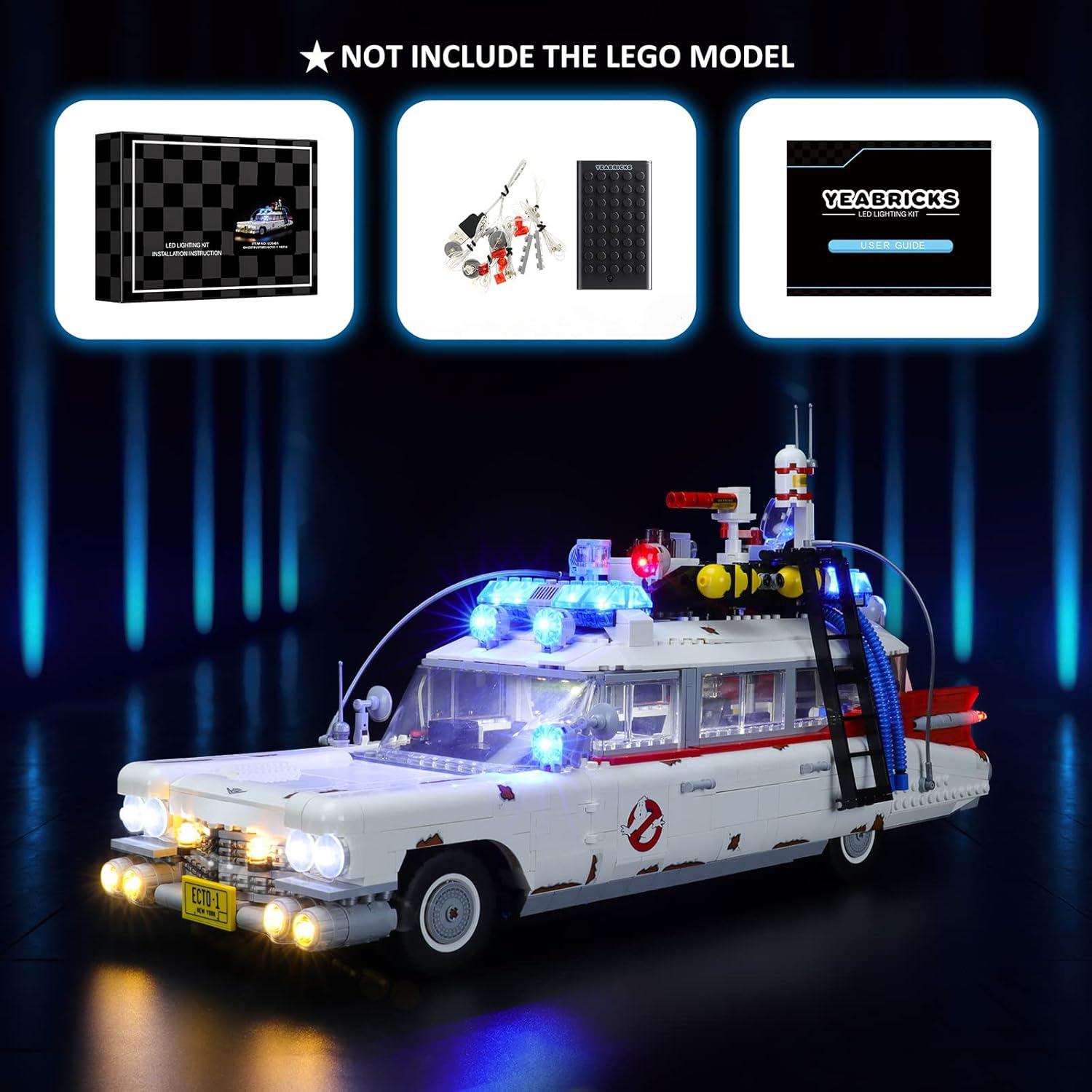 Kit de Luz LED YEABRICKS para Lego 10274 ECTO-1