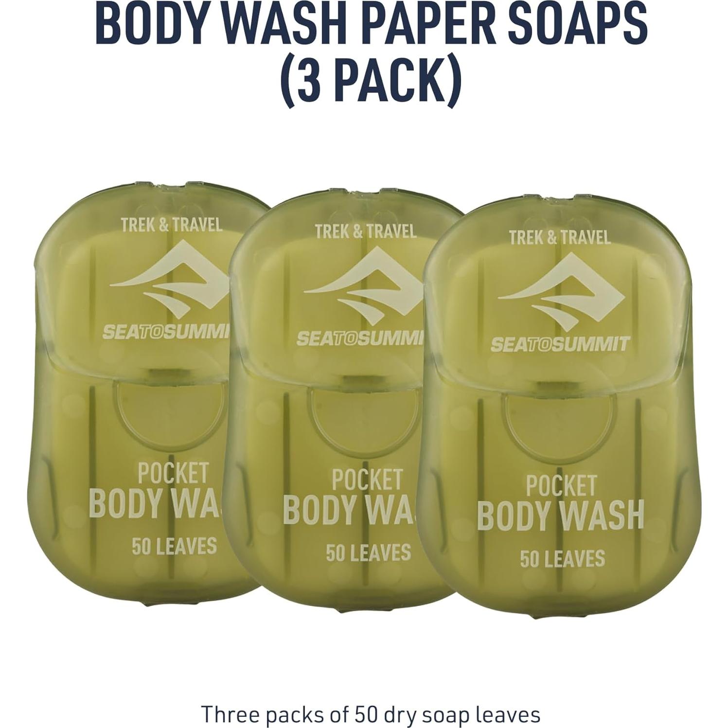 Lavado Corporal Pocket Trek Sea to Summit 3-Pack Biodegradable