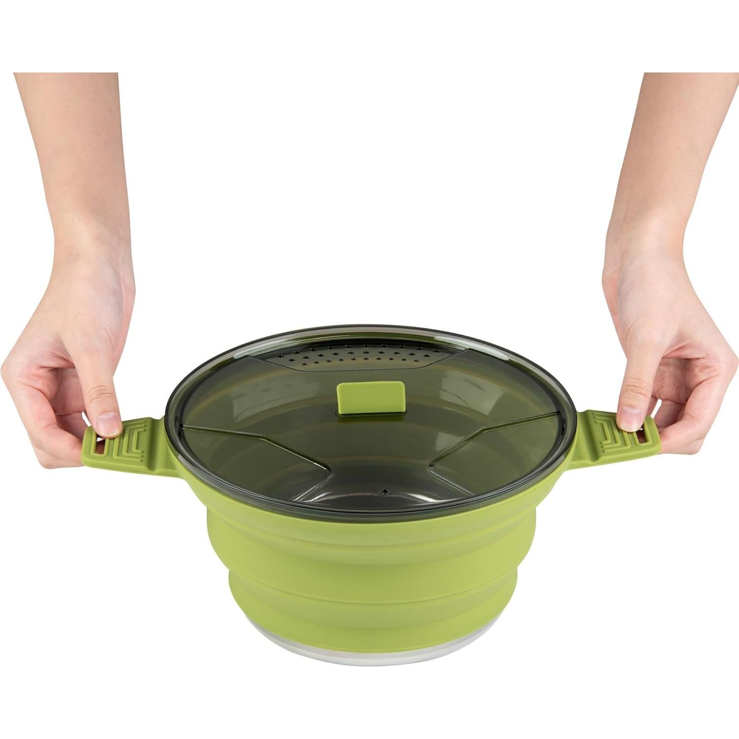 Olla Plegable de Silicona 2.5L Restaurantware con Tapa