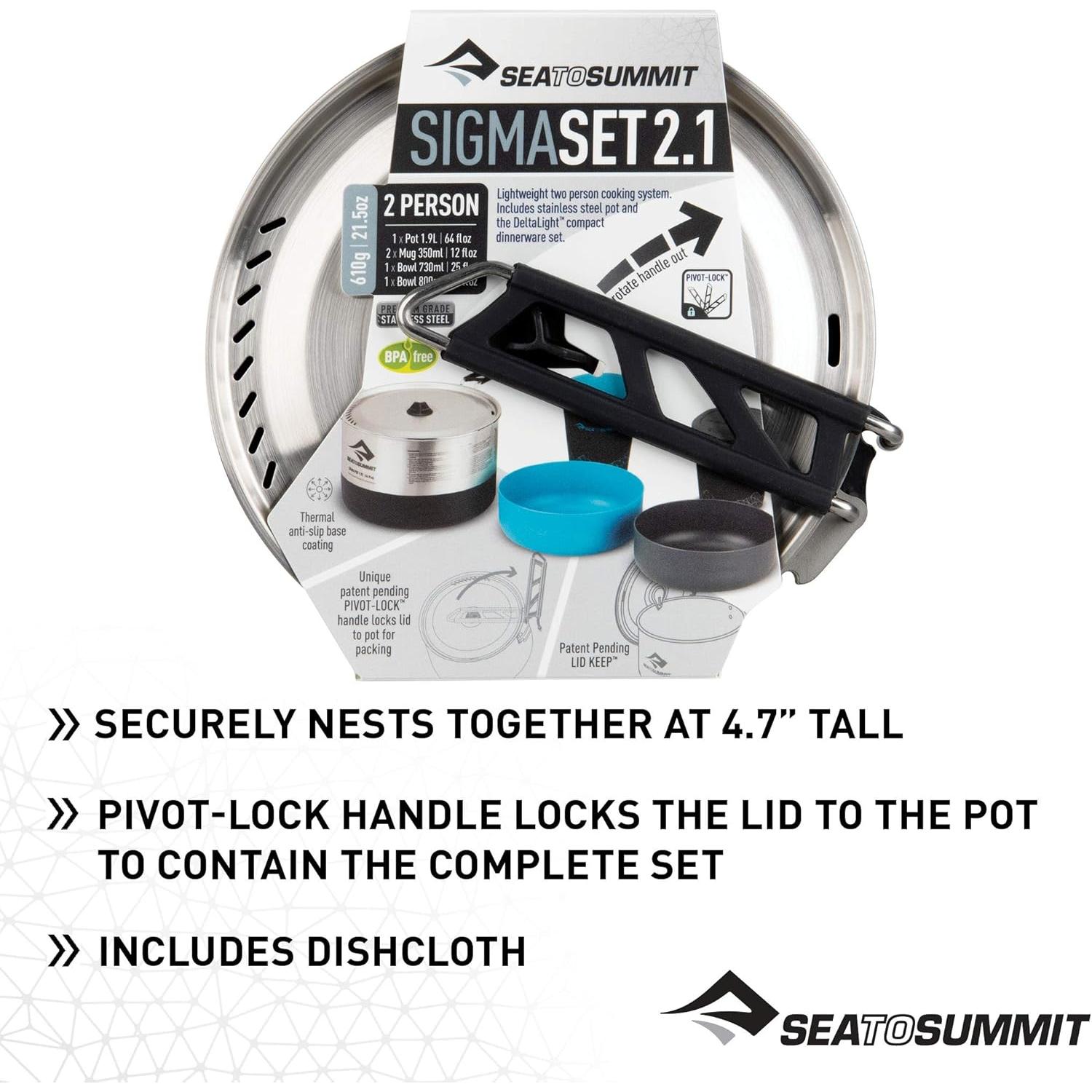 Juego de Cocina Sea to Summit SigmaSet 2.2 para 2 Personas