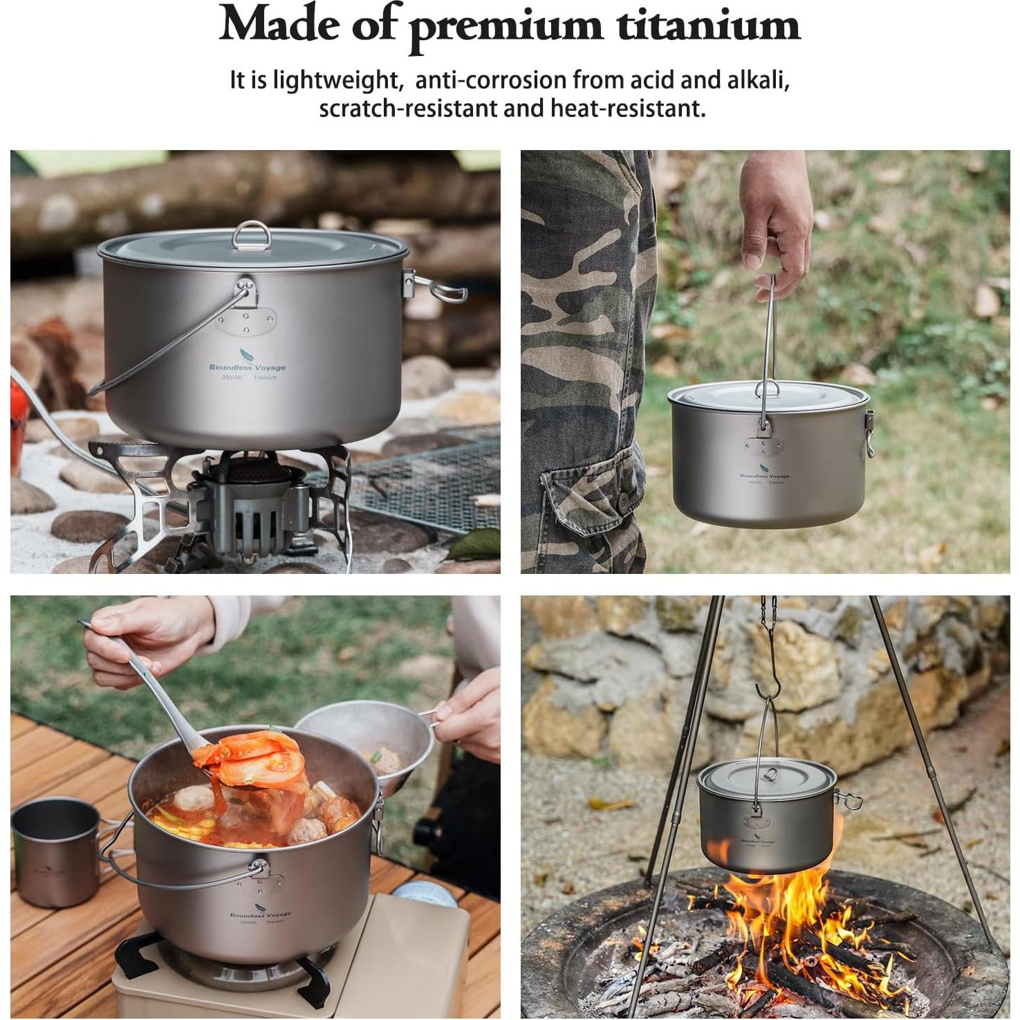 Olla Colgante Titanio Boundless Voyage 2900ml Ultraligera