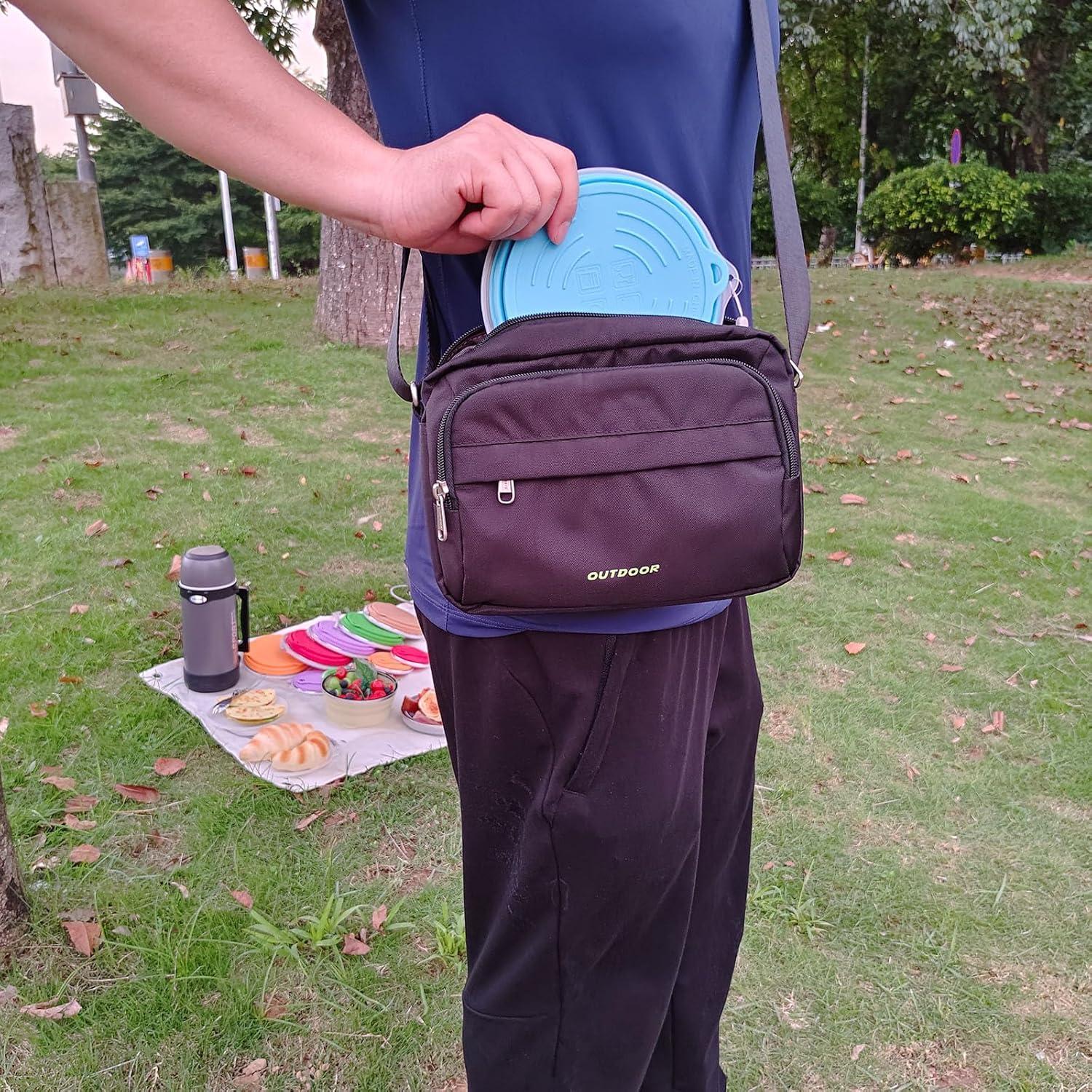 Kit de Comida Plegable Cagelya - Silicona Grado Alimenticio