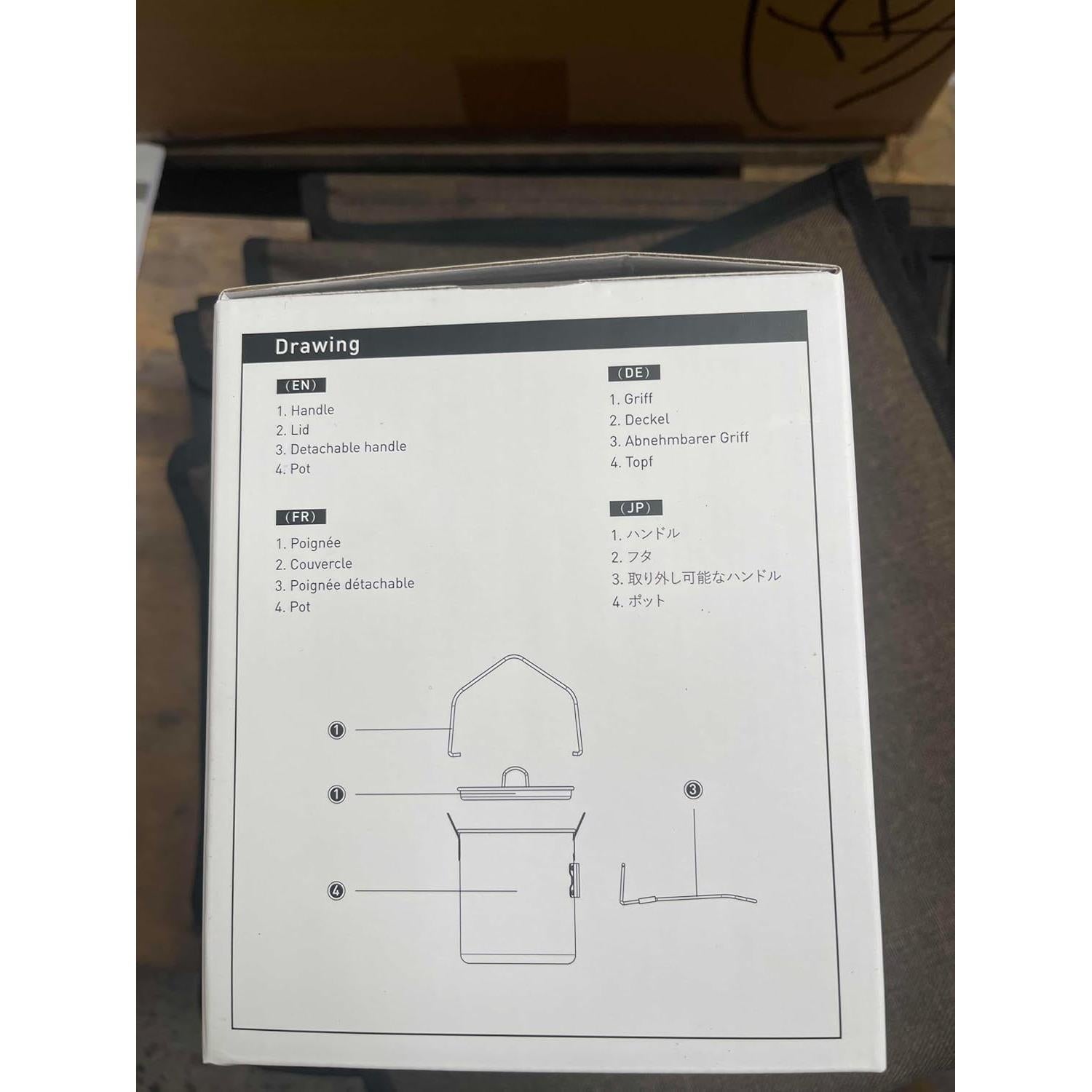 Fire Maple Frost 0.9L Camping Pot Aluminum with Detachable Handle, Backpack Bushcraft Gear, Campfire Cooking Equipment Self-locking Handle